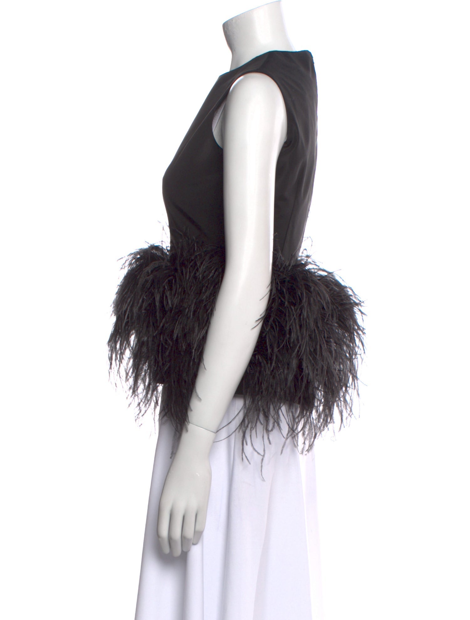 Alexander McQueen Crew Neck Sleeveless Top