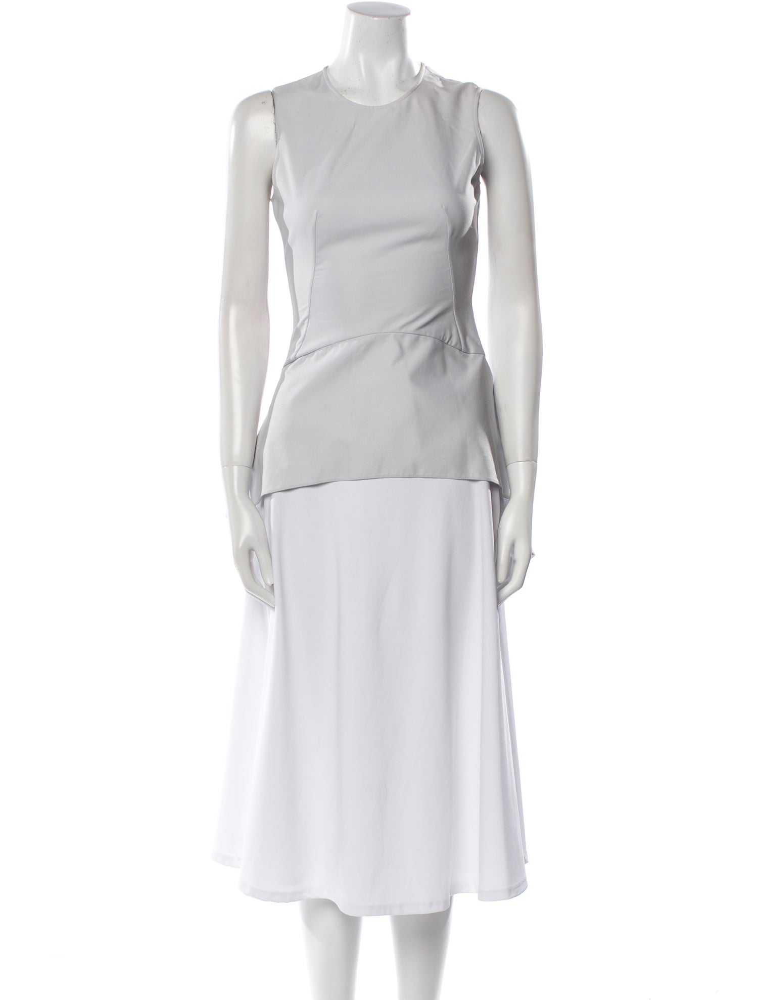 Alexander McQueen Crew Neck Sleeveless Tunic