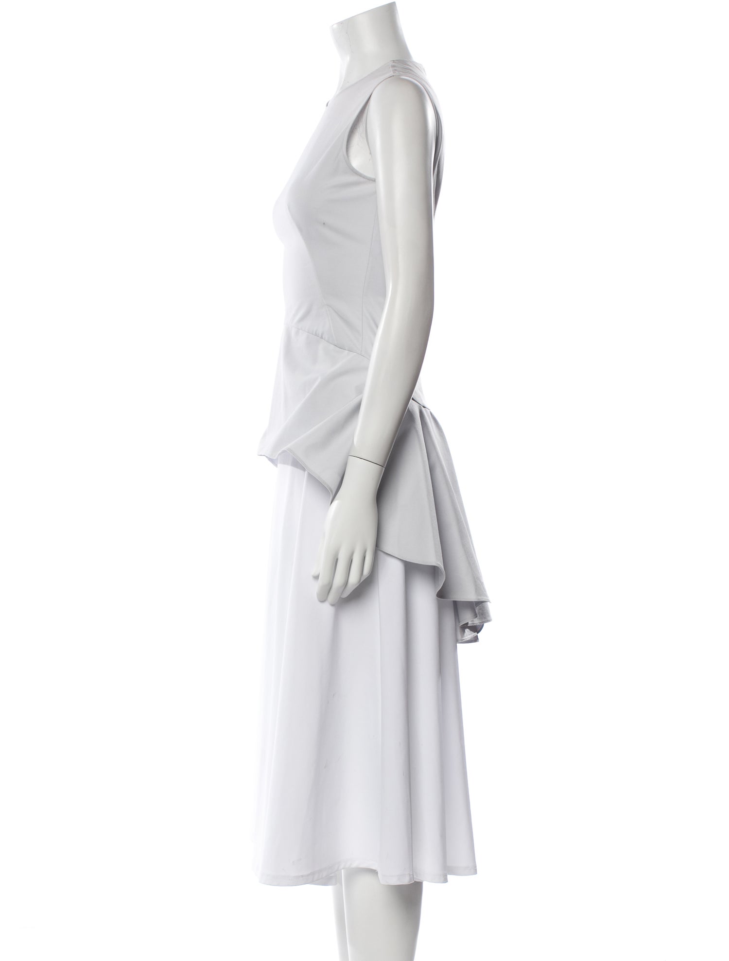 Alexander McQueen Crew Neck Sleeveless Tunic