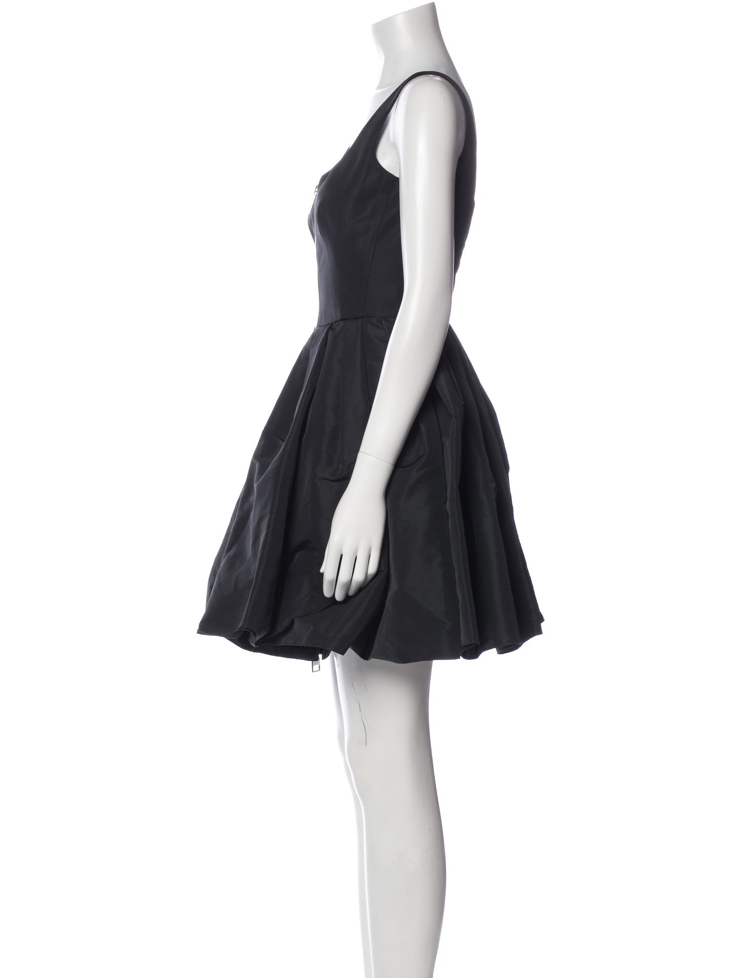 Alexander McQueen Square Neckline Mini Dress