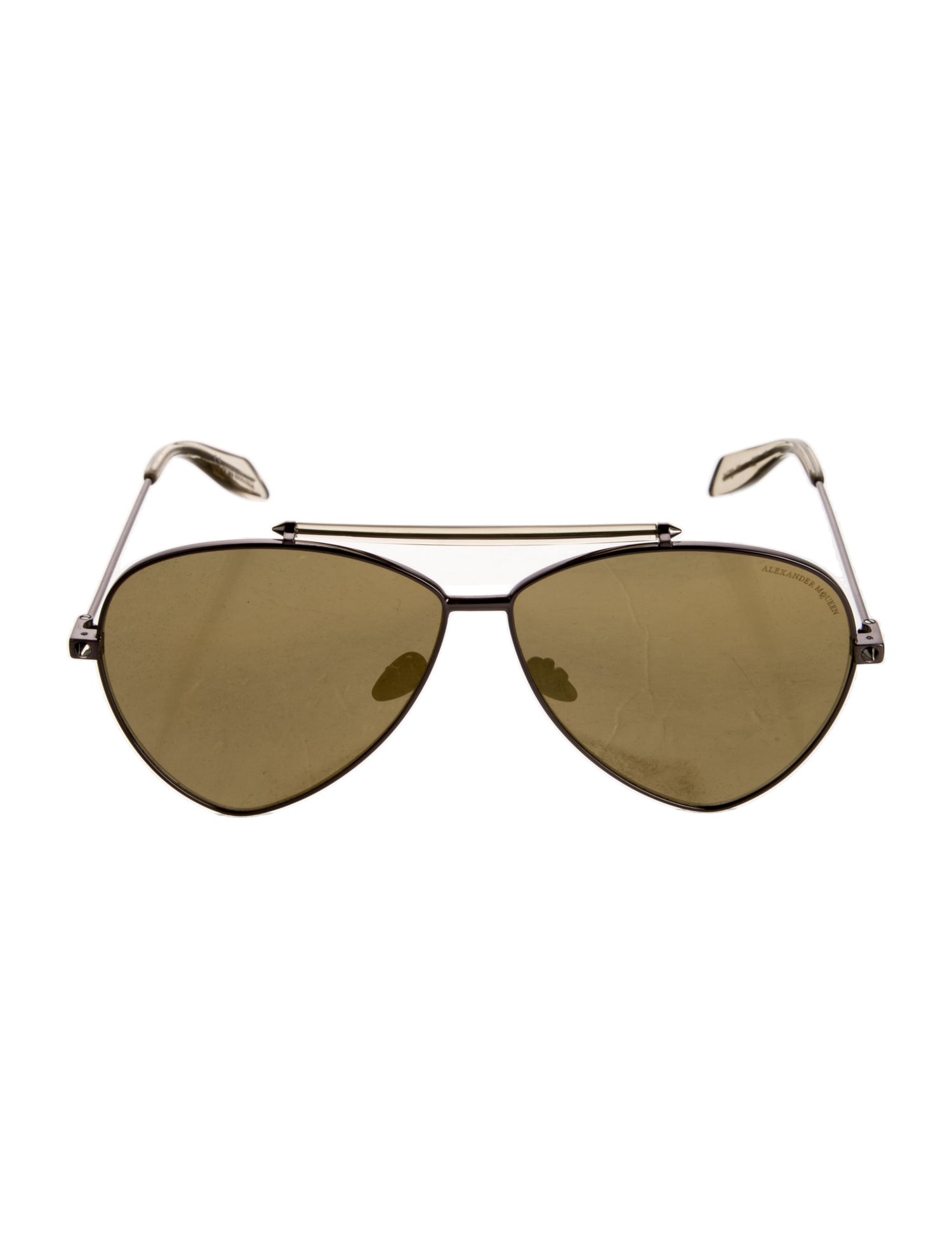 Alexander McQueen Aviator Mirrored Sunglasses