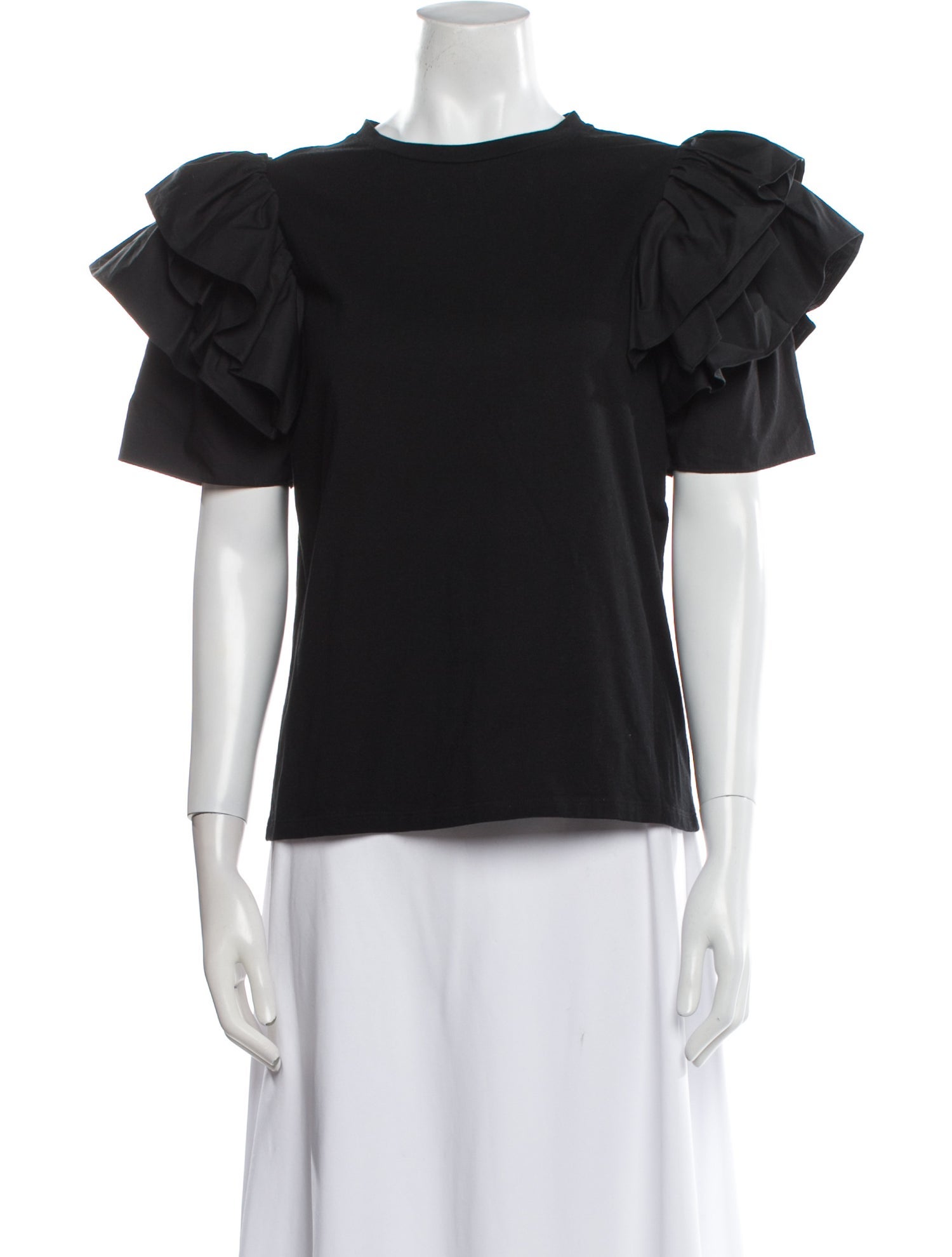 Alexander McQueen Scoop Neck Short Sleeve Blouse w/ Tags