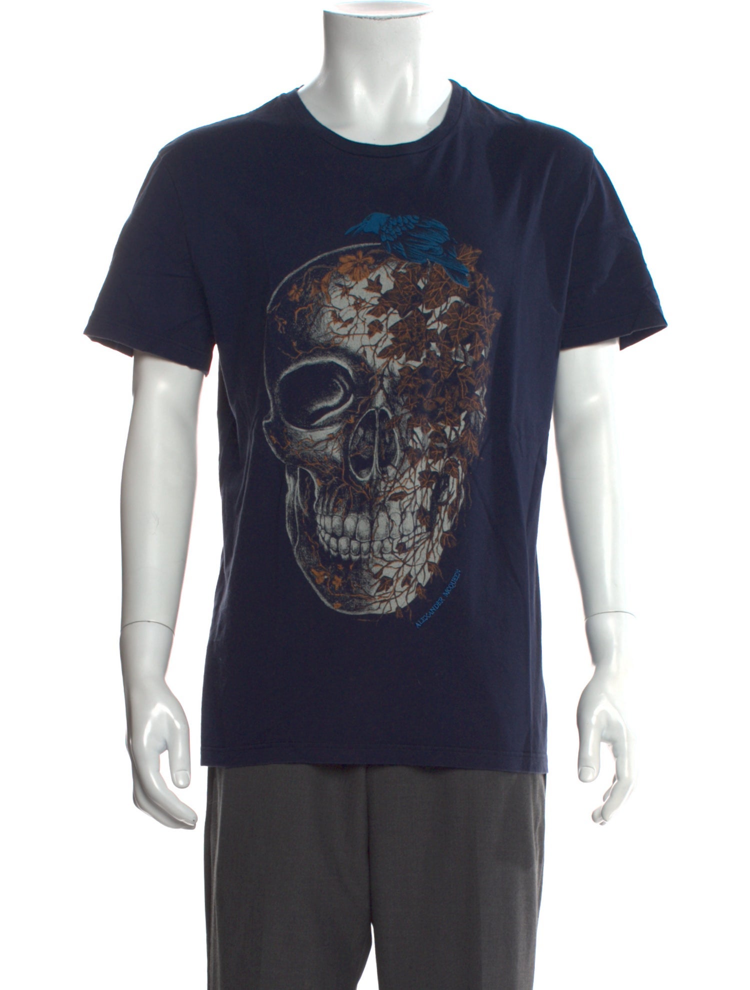 Alexander McQueen Printed Crew Neck T-Shirt