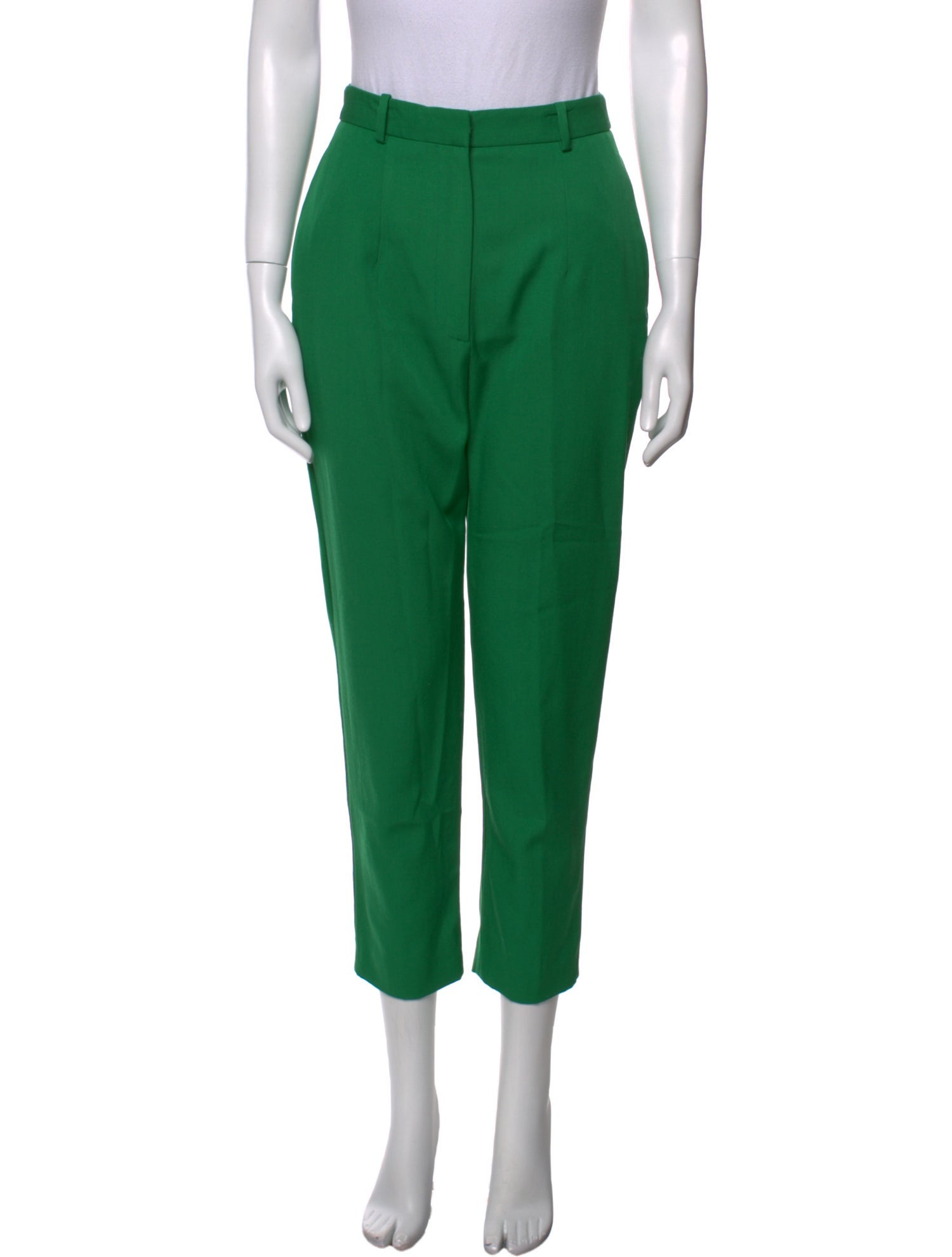 Alexander McQueen Virgin Wool Straight Leg Pants