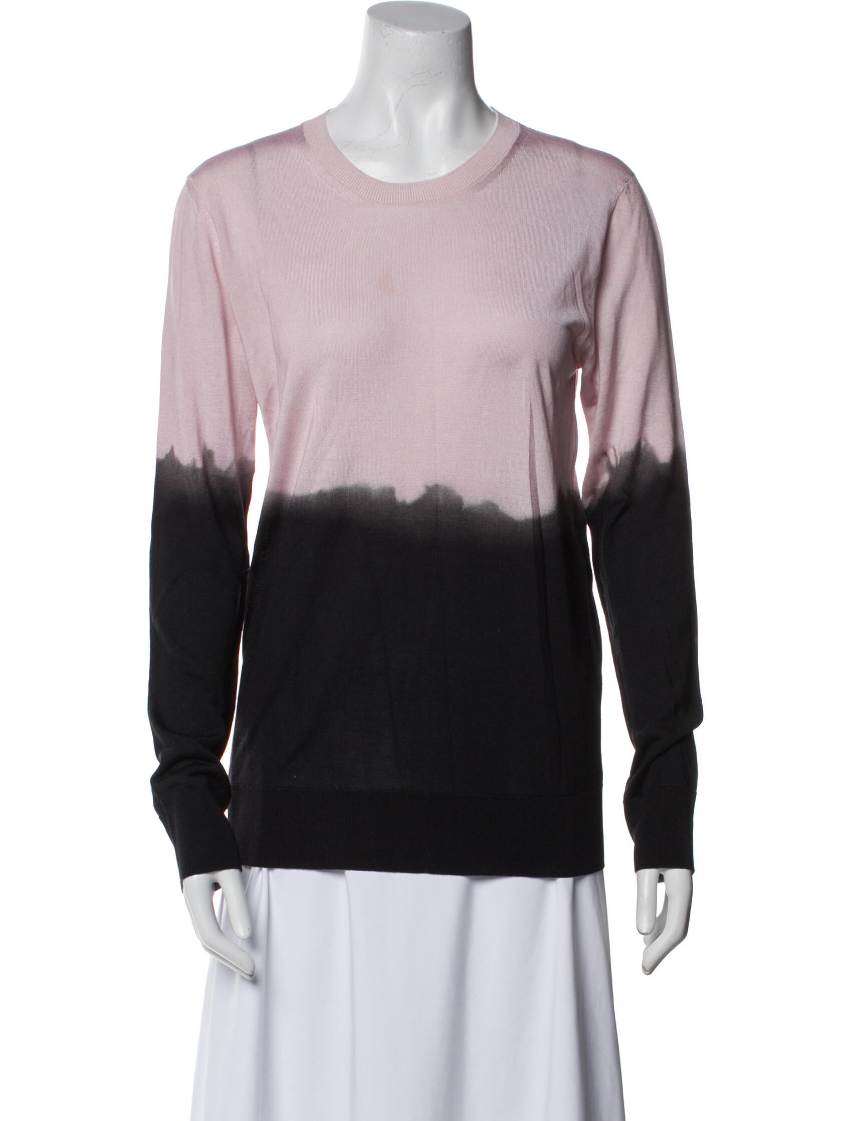 Alexander McQueen Silk Tie-Dye Print Sweatshirt