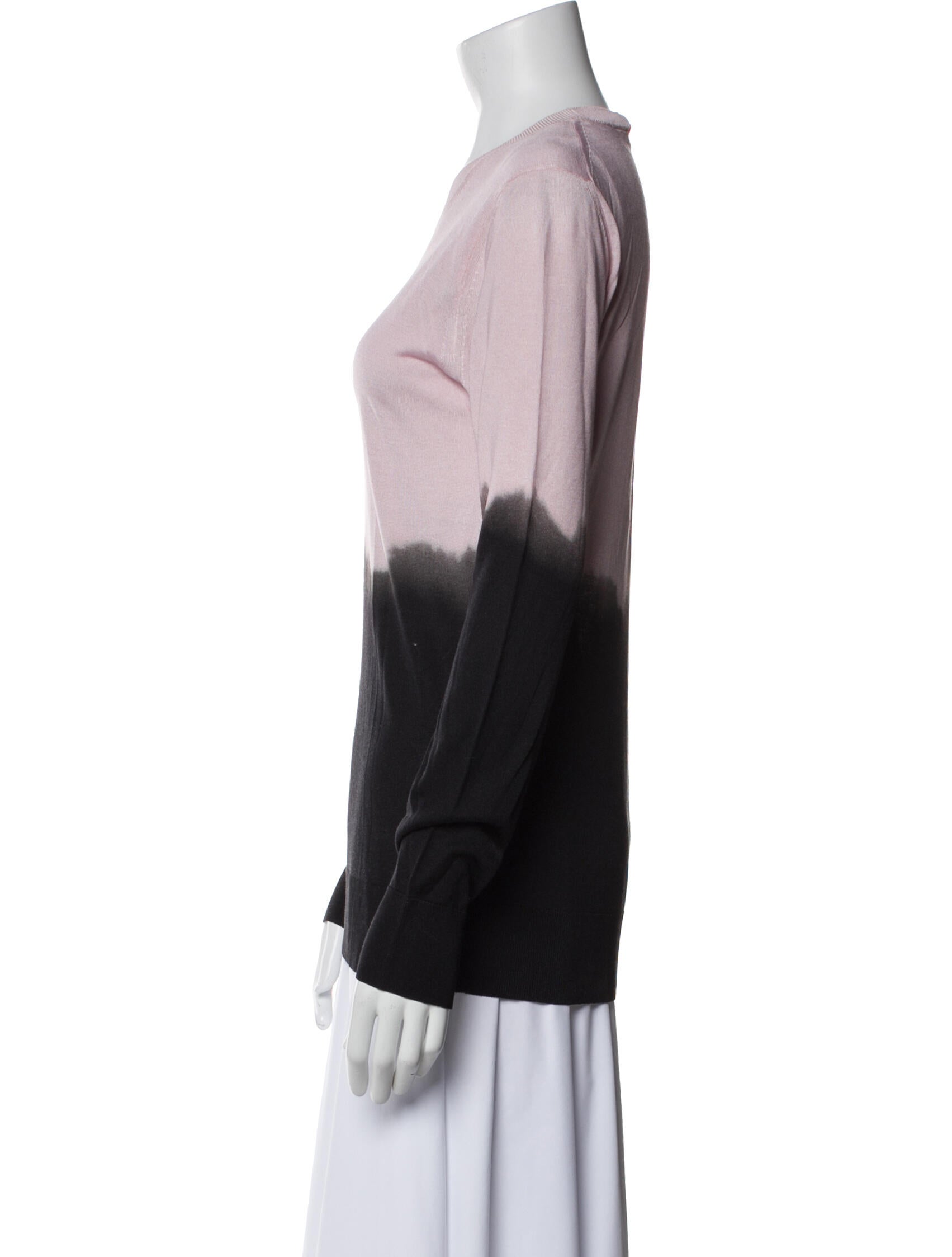 Alexander McQueen Silk Tie-Dye Print Sweatshirt