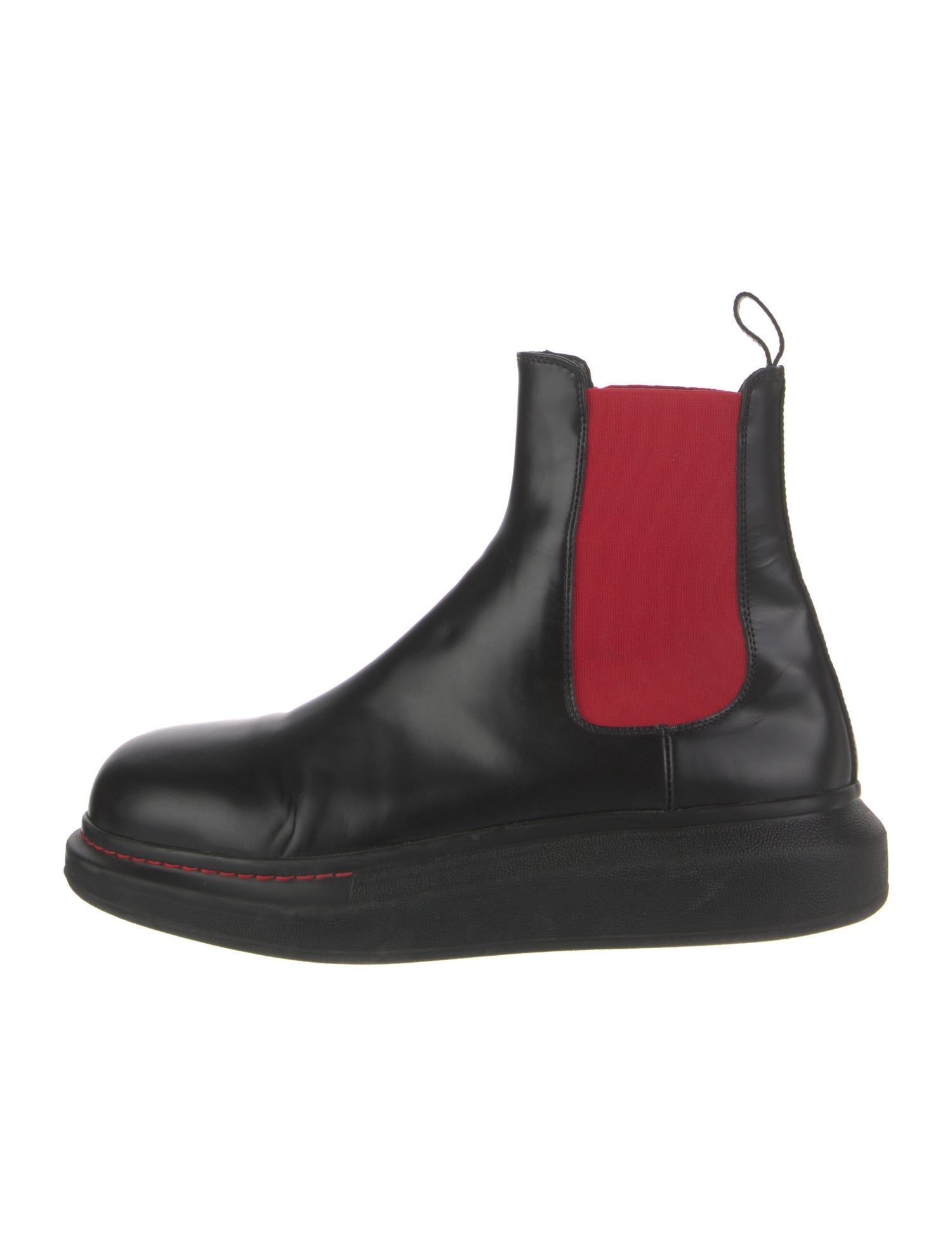 Alexander McQueen Leather Chelsea Boots