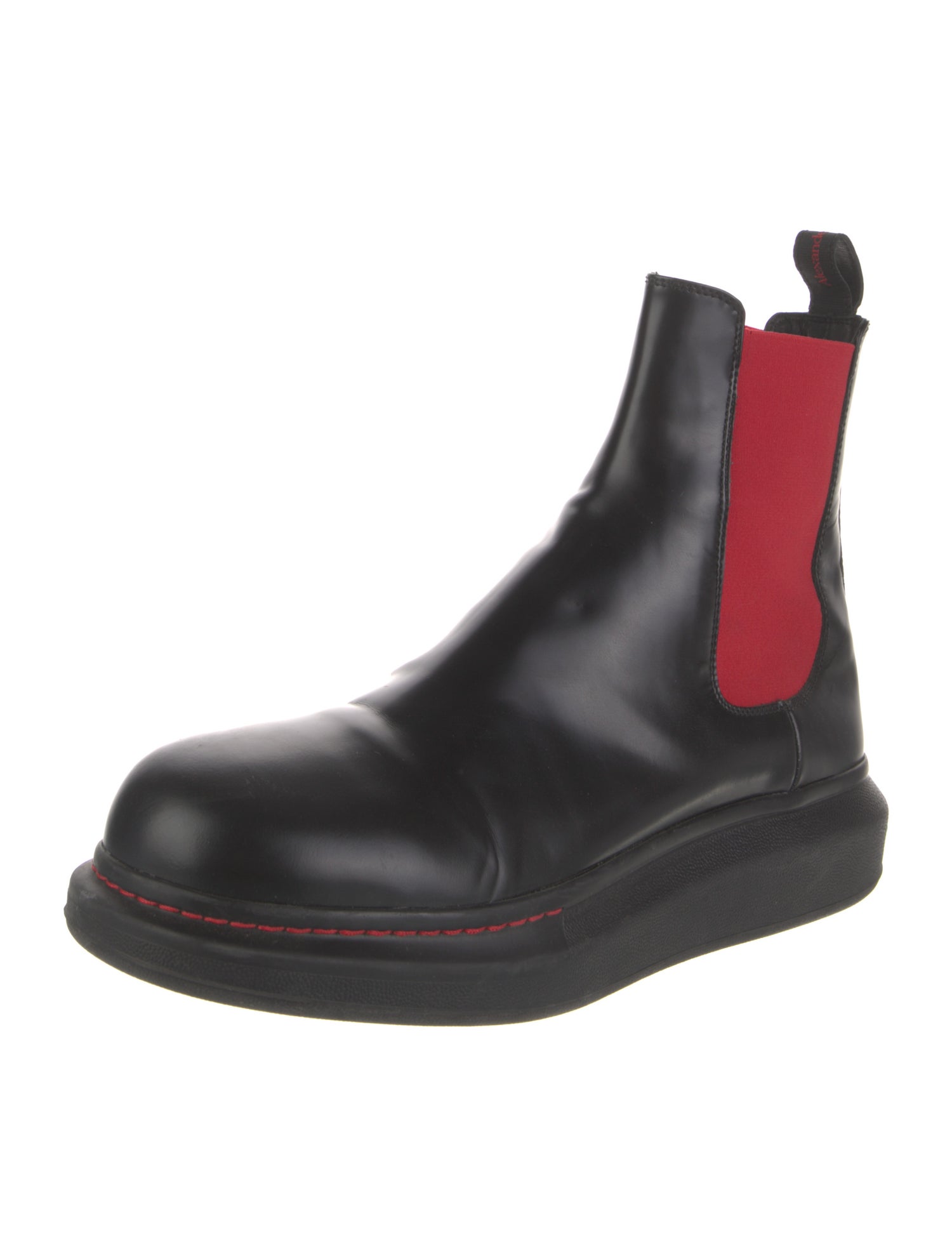 Alexander McQueen Leather Chelsea Boots