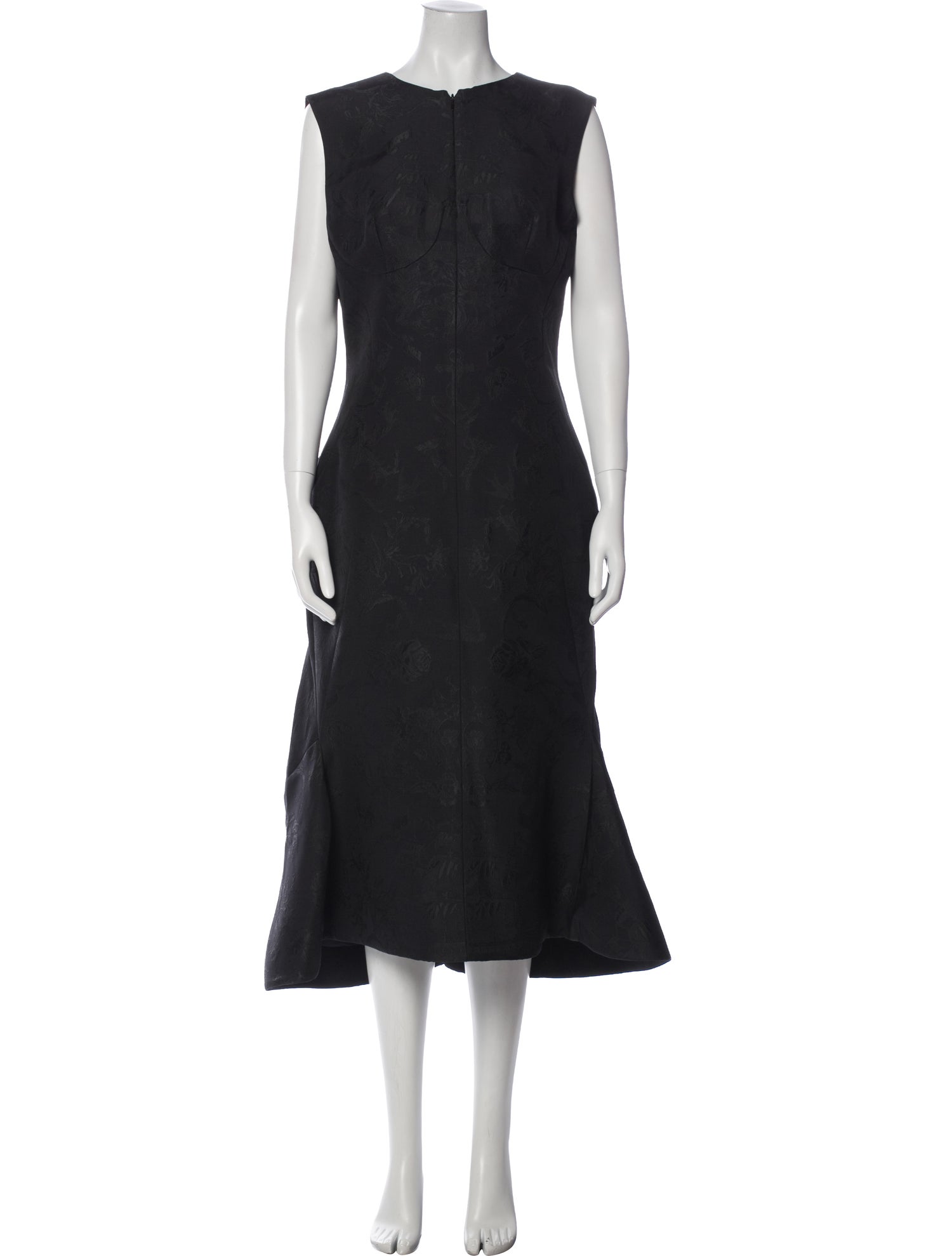 Alexander McQueen Crew Neck Long Dress