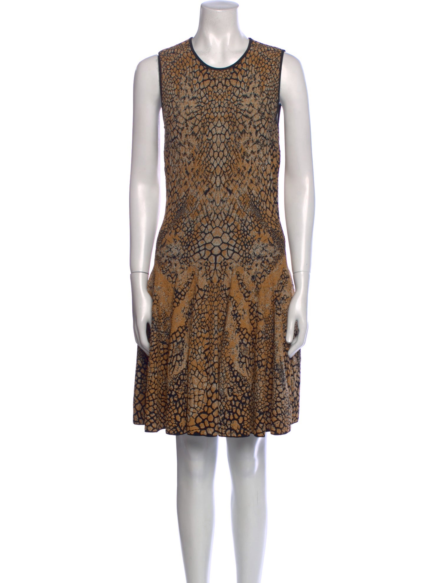 Alexander McQueen Animal Print Knee-Length Dress