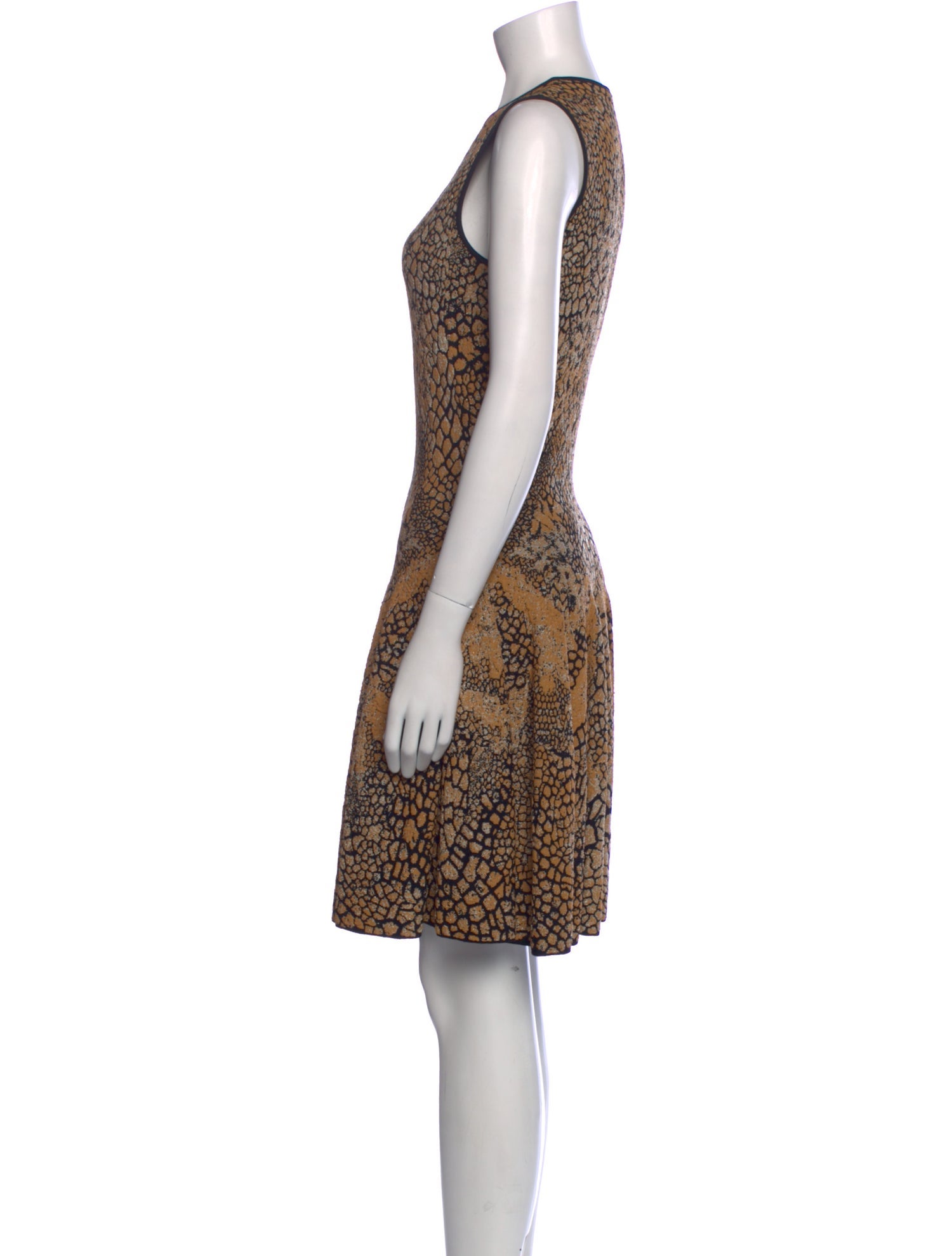 Alexander McQueen Animal Print Knee-Length Dress