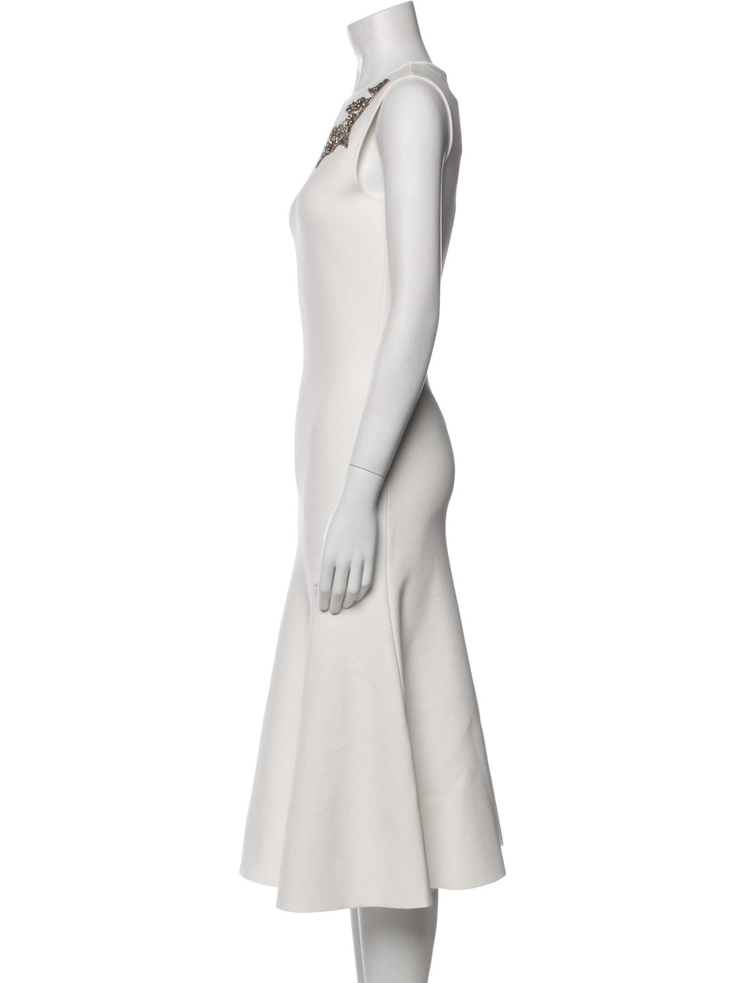 Alexander McQueen Crew Neck Midi Length Dress w/ Tags