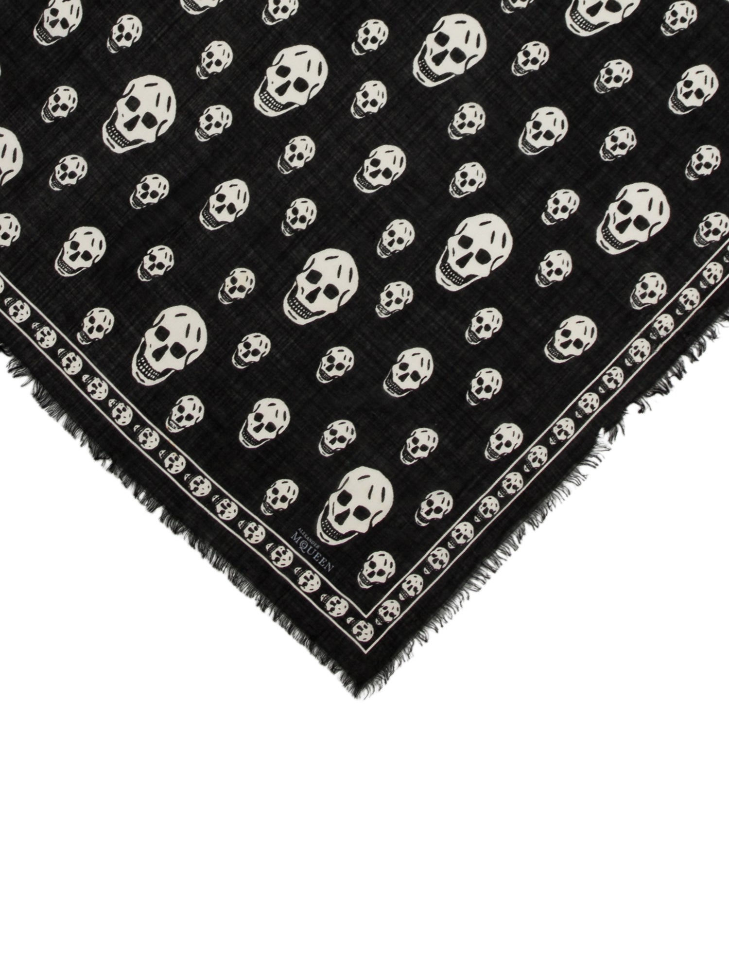 Alexander McQueen Wool Skull Scarf