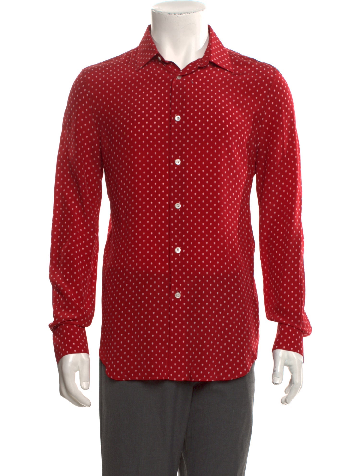 Alexander McQueen Skull Silk Dress Shirt