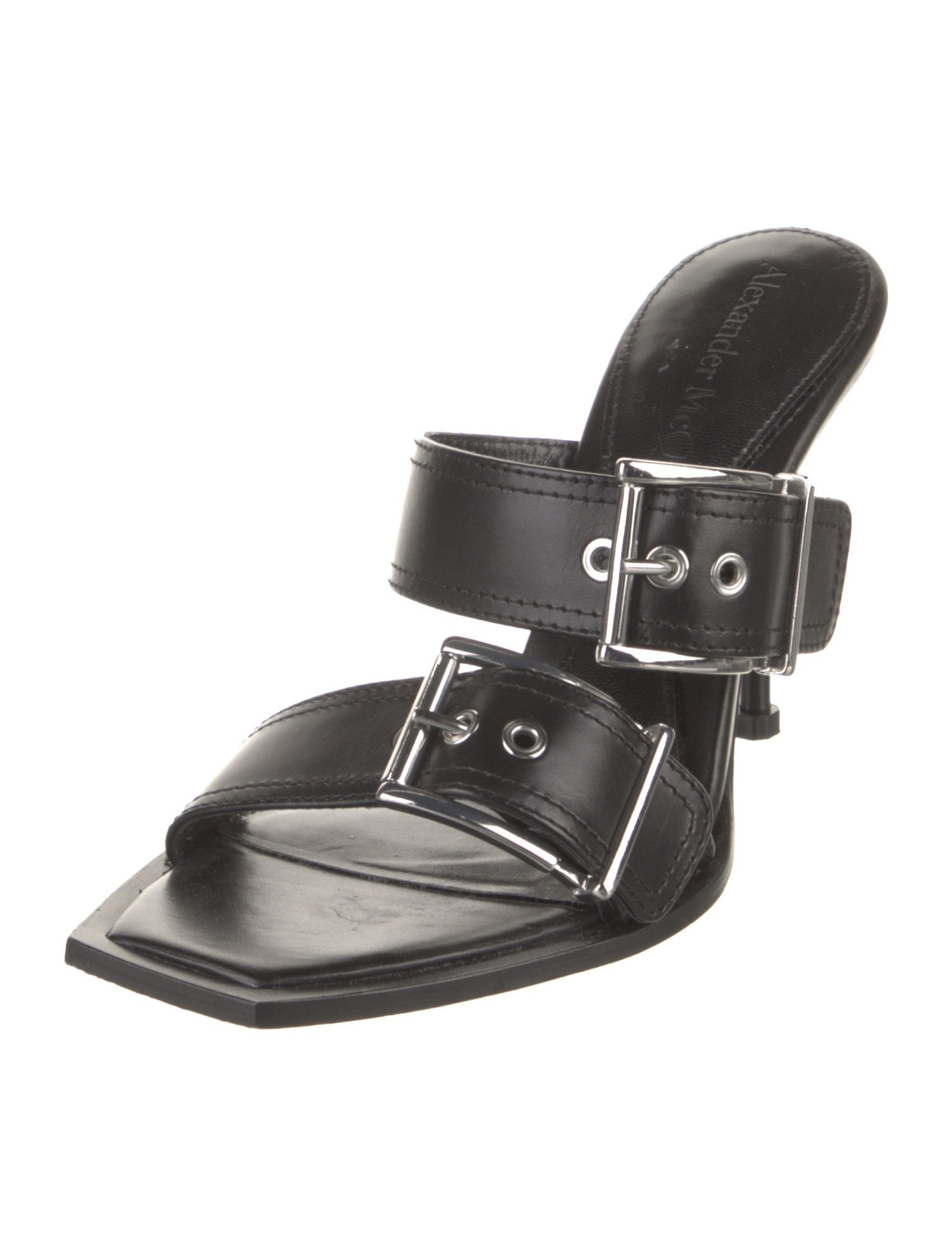 Alexander McQueen Leather Slides