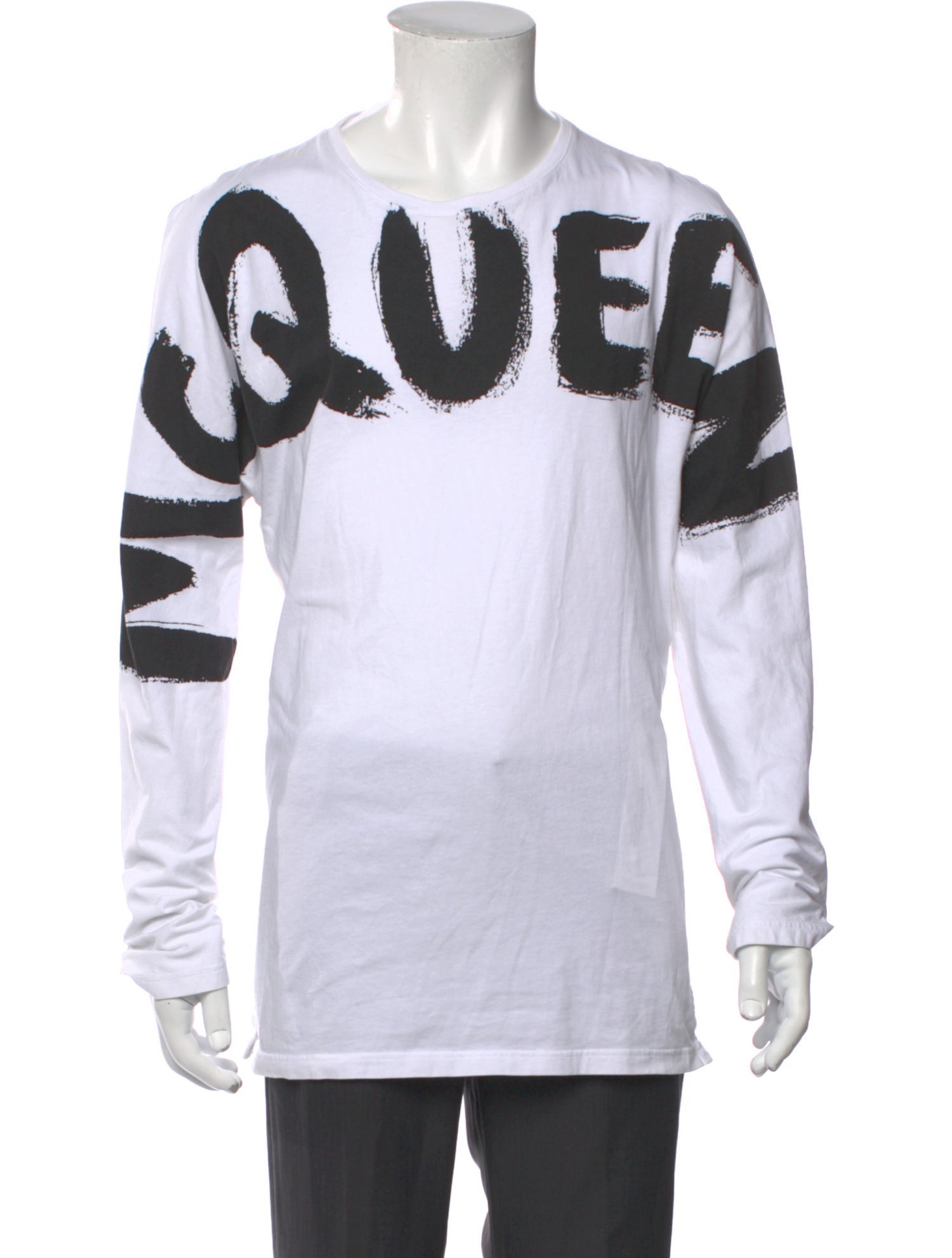 Alexander McQueen Graphic Print Crew Neck Henley