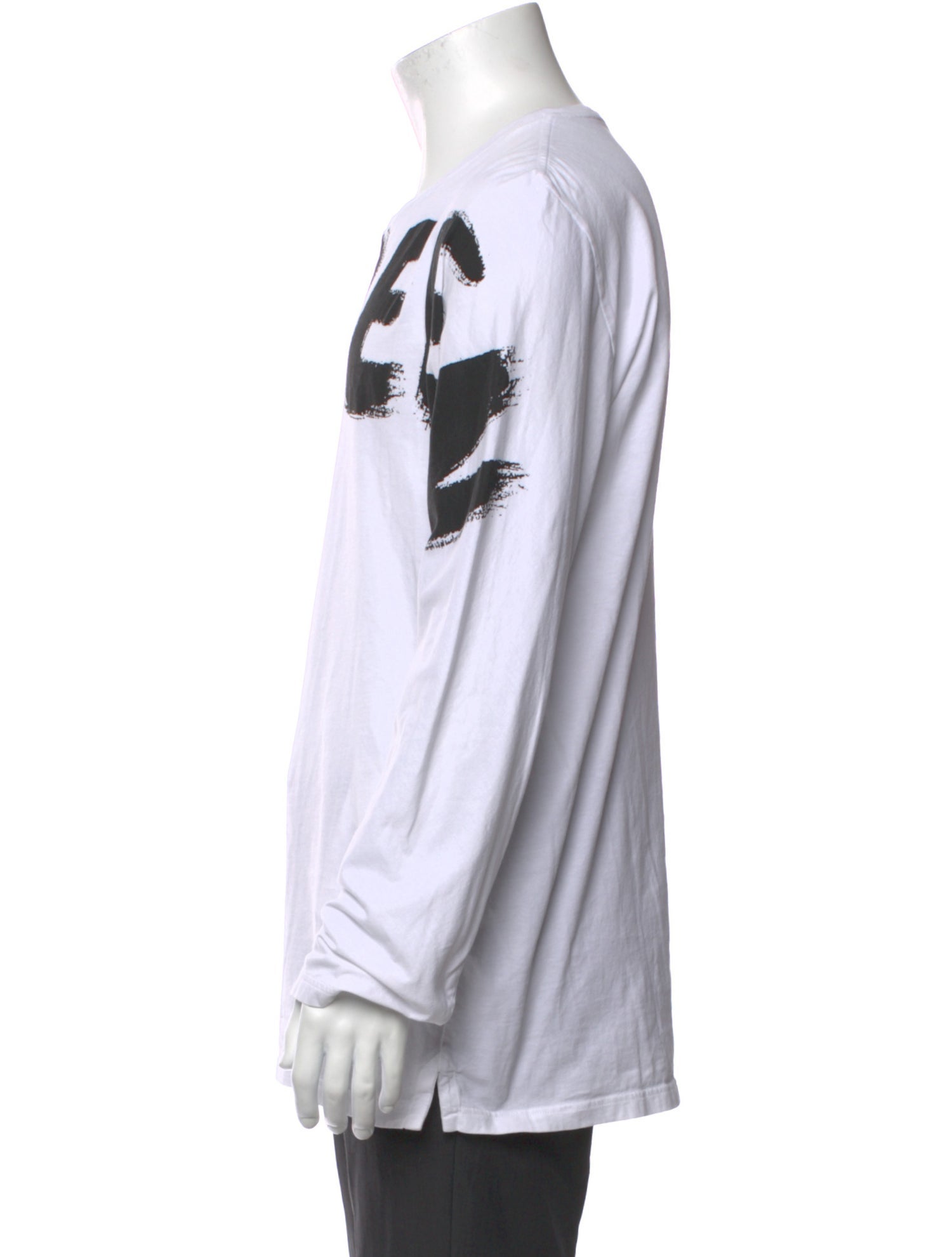 Alexander McQueen Graphic Print Crew Neck Henley