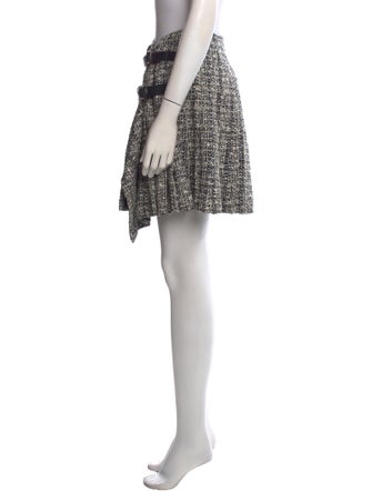 Alexander McQueen Tweed Pattern Mini Skirt