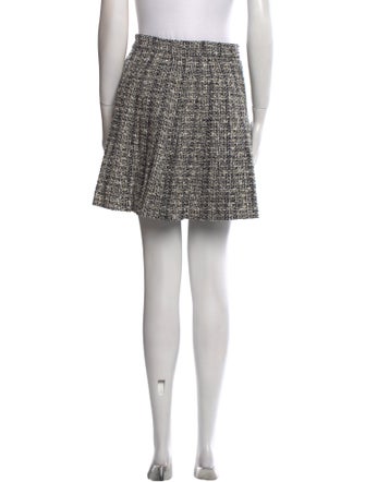 Alexander McQueen Tweed Pattern Mini Skirt