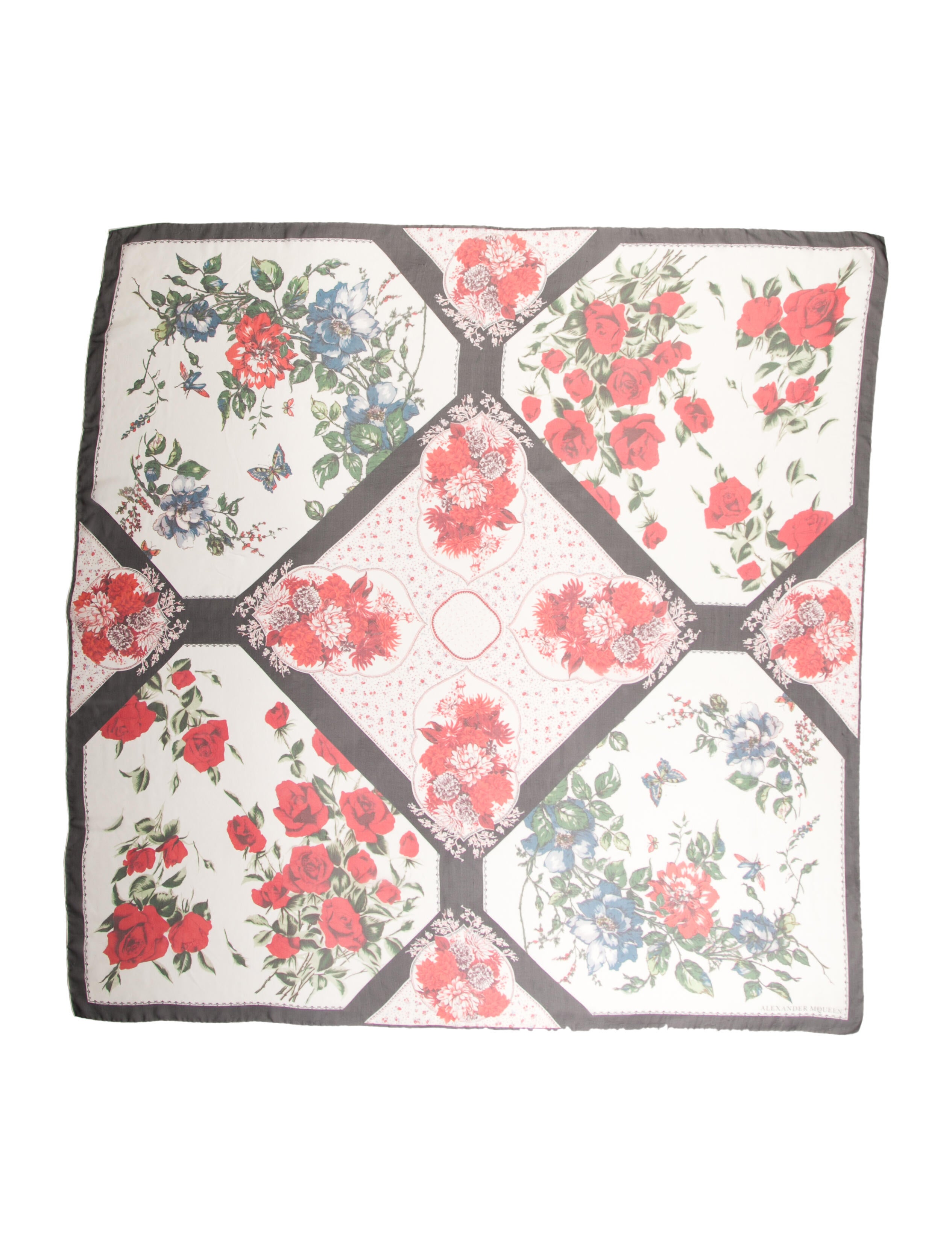 Alexander McQueen Silk Printed Scarf