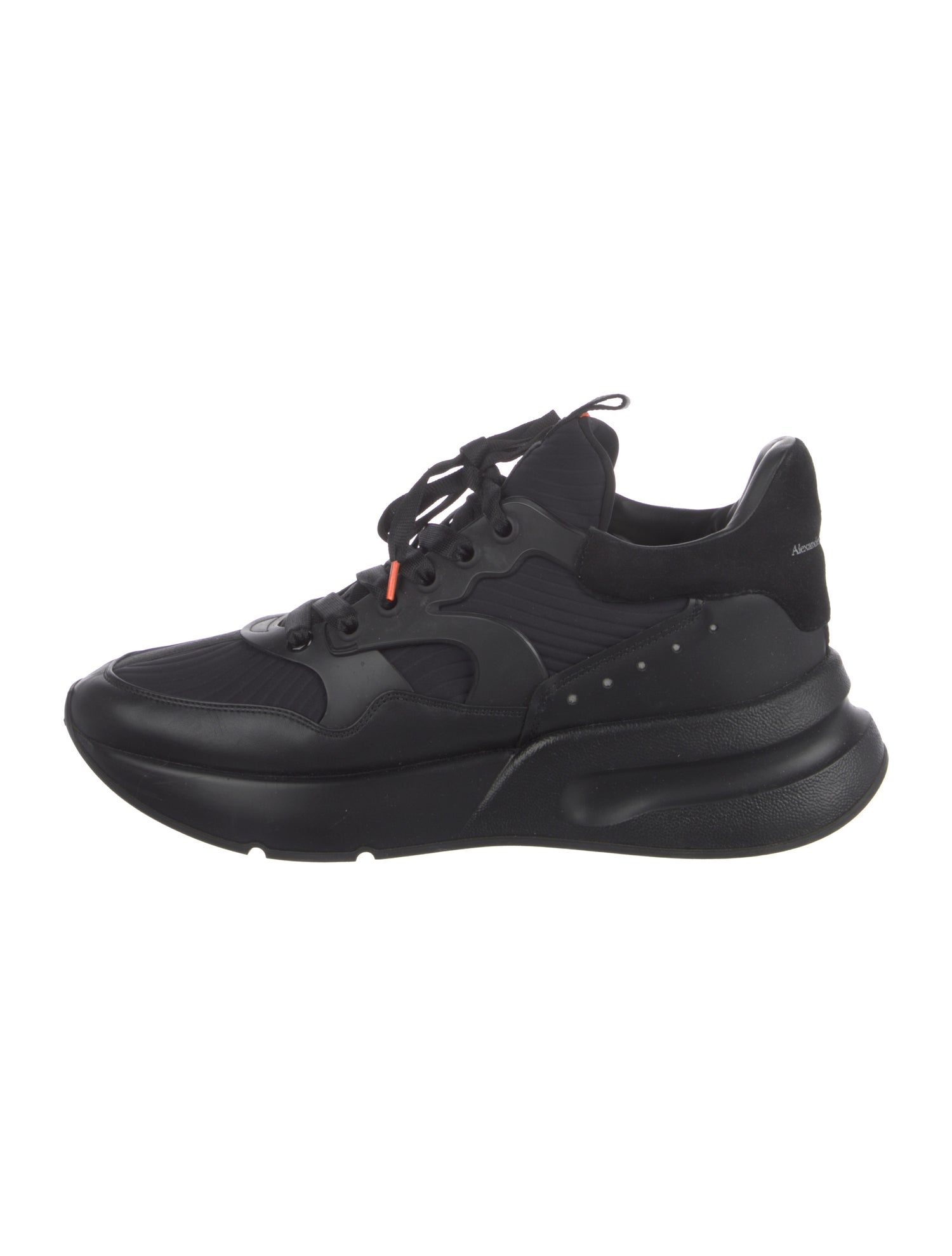 Alexander McQueen Leather Printed Chunky Sneakers
