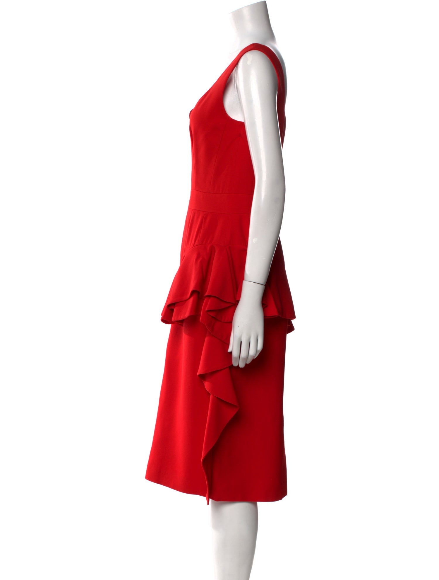 Alexander McQueen Wool Knee-Length Dress