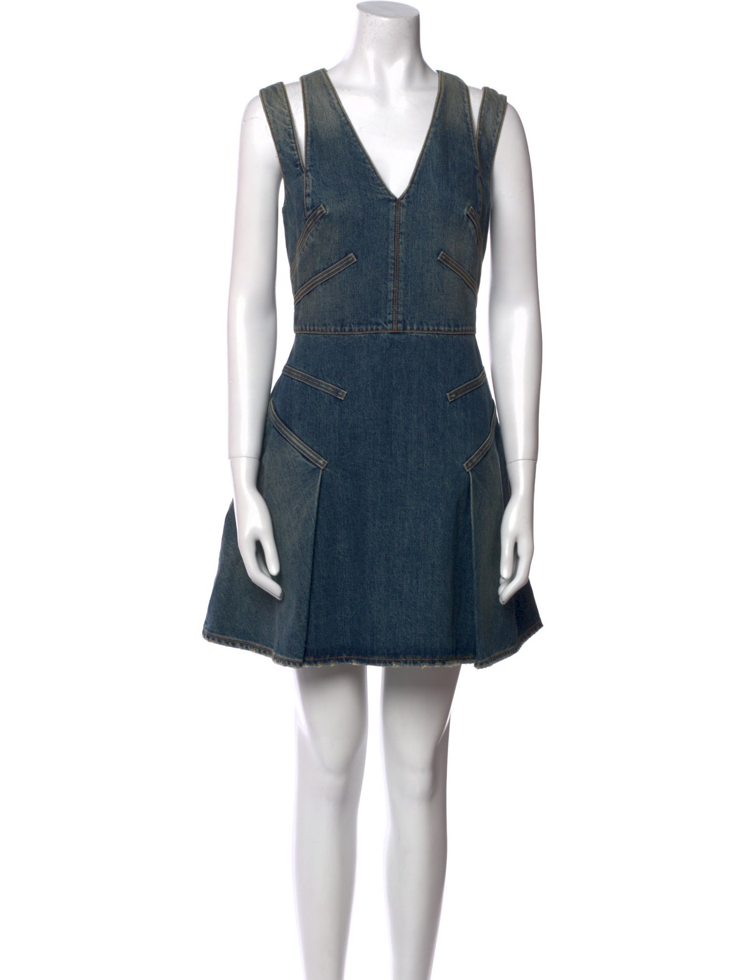 Alexander McQueen Colorblock Pattern Mini Dress w/ Tags