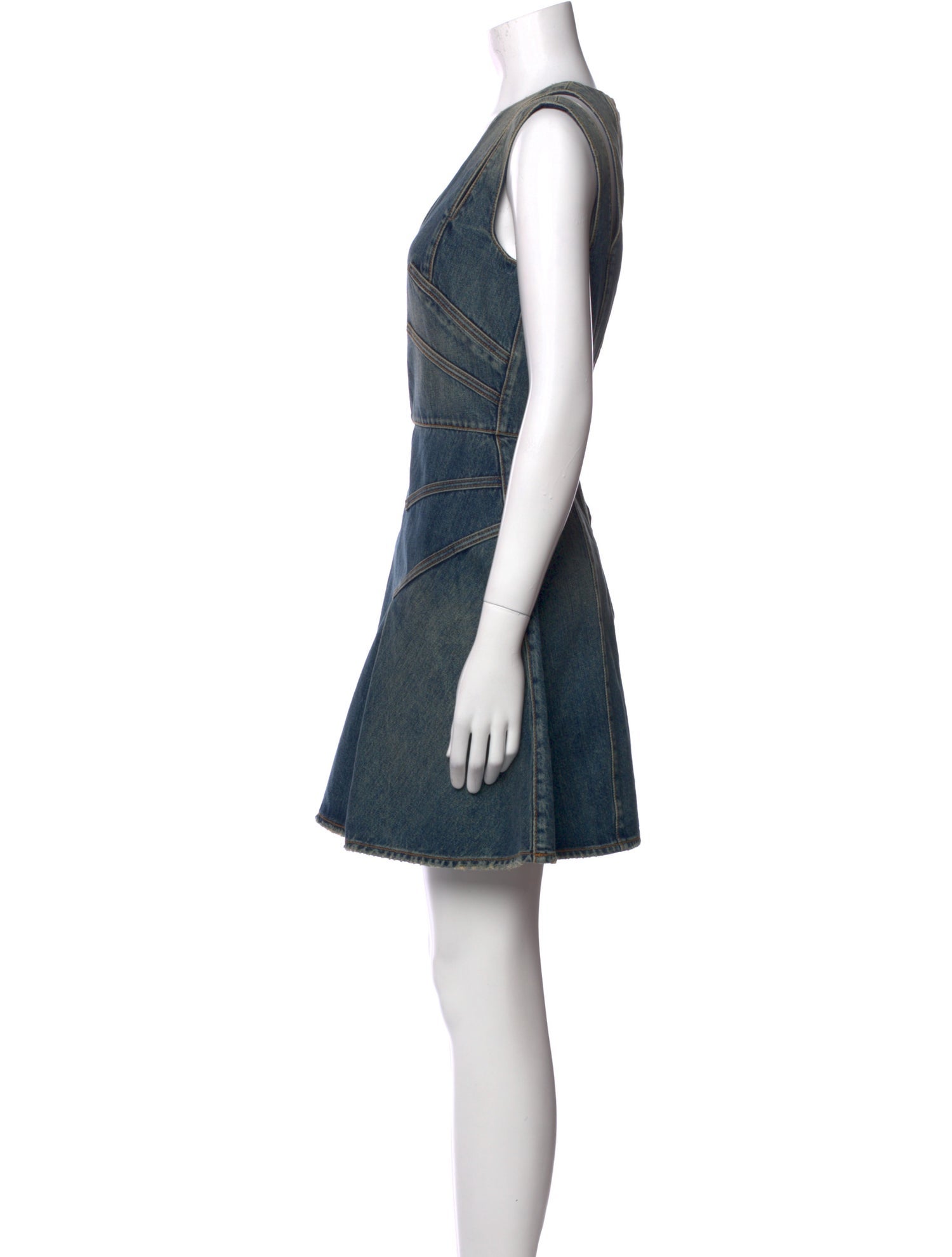 Alexander McQueen Colorblock Pattern Mini Dress w/ Tags