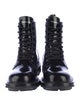 Alexander McQueen Patent Leather Combat Boots