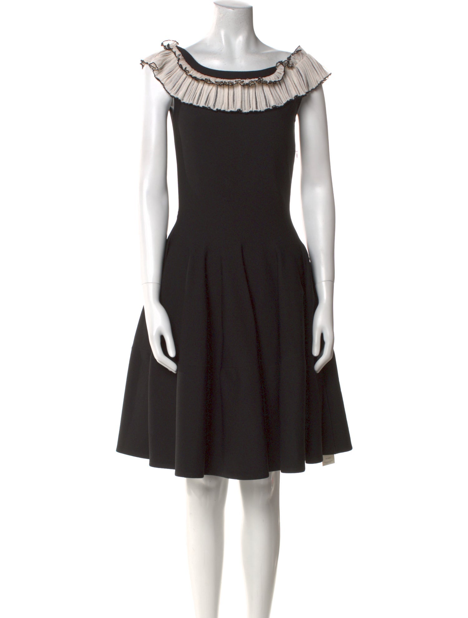 Alexander McQueen Bateau Neckline Knee-Length Dress