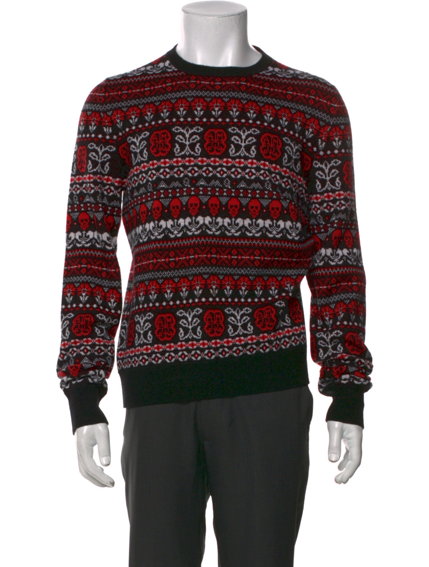 Alexander McQueen Wool Printed Pullover