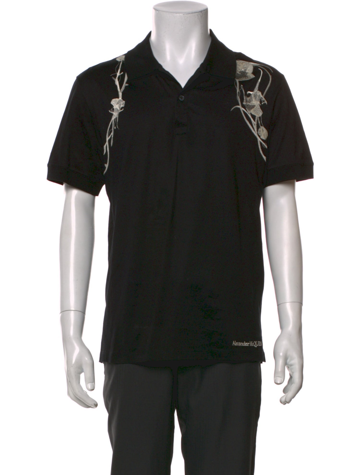 Alexander McQueen Collar Short Sleeve Polo Shirt w/ Tags
