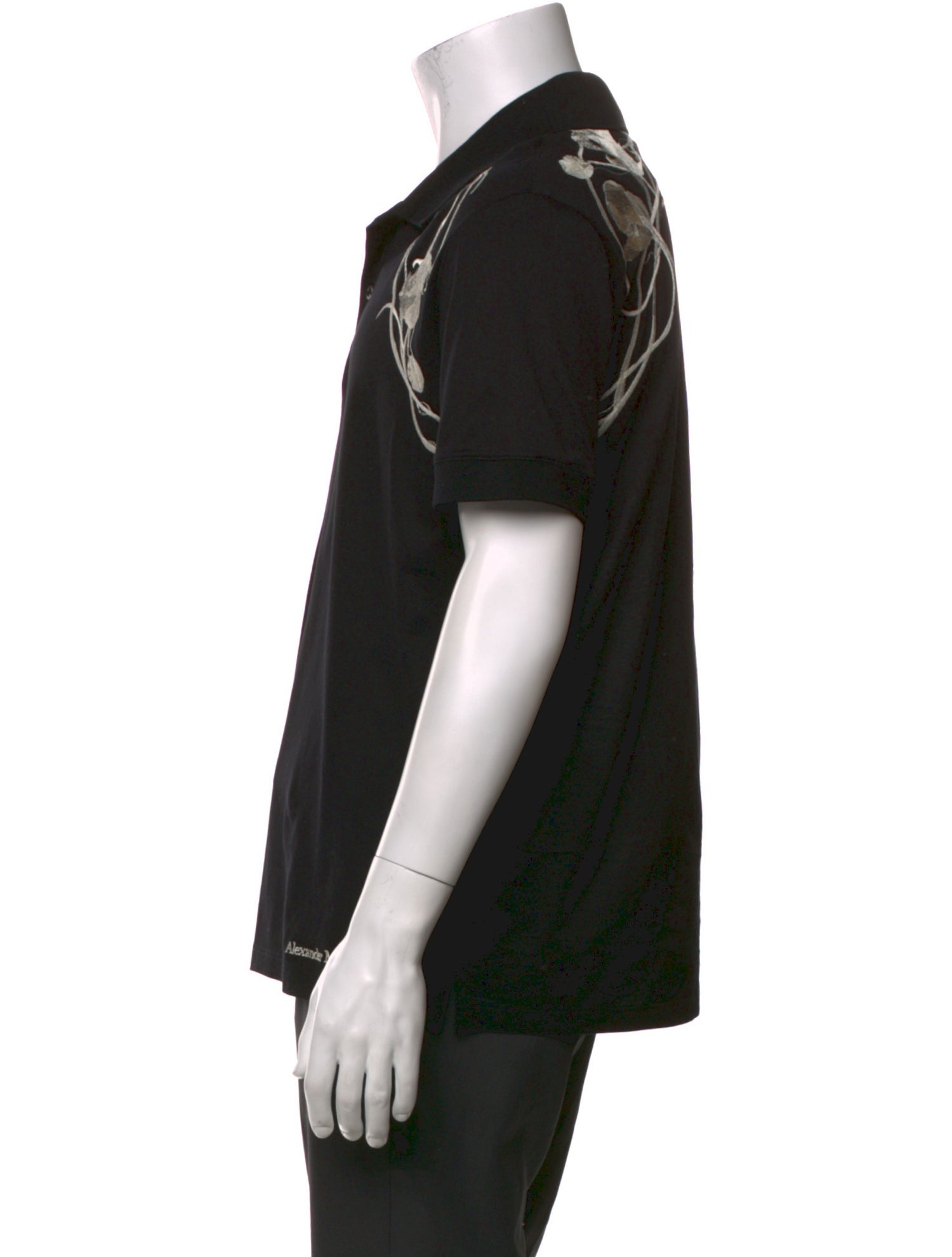 Alexander McQueen Collar Short Sleeve Polo Shirt w/ Tags