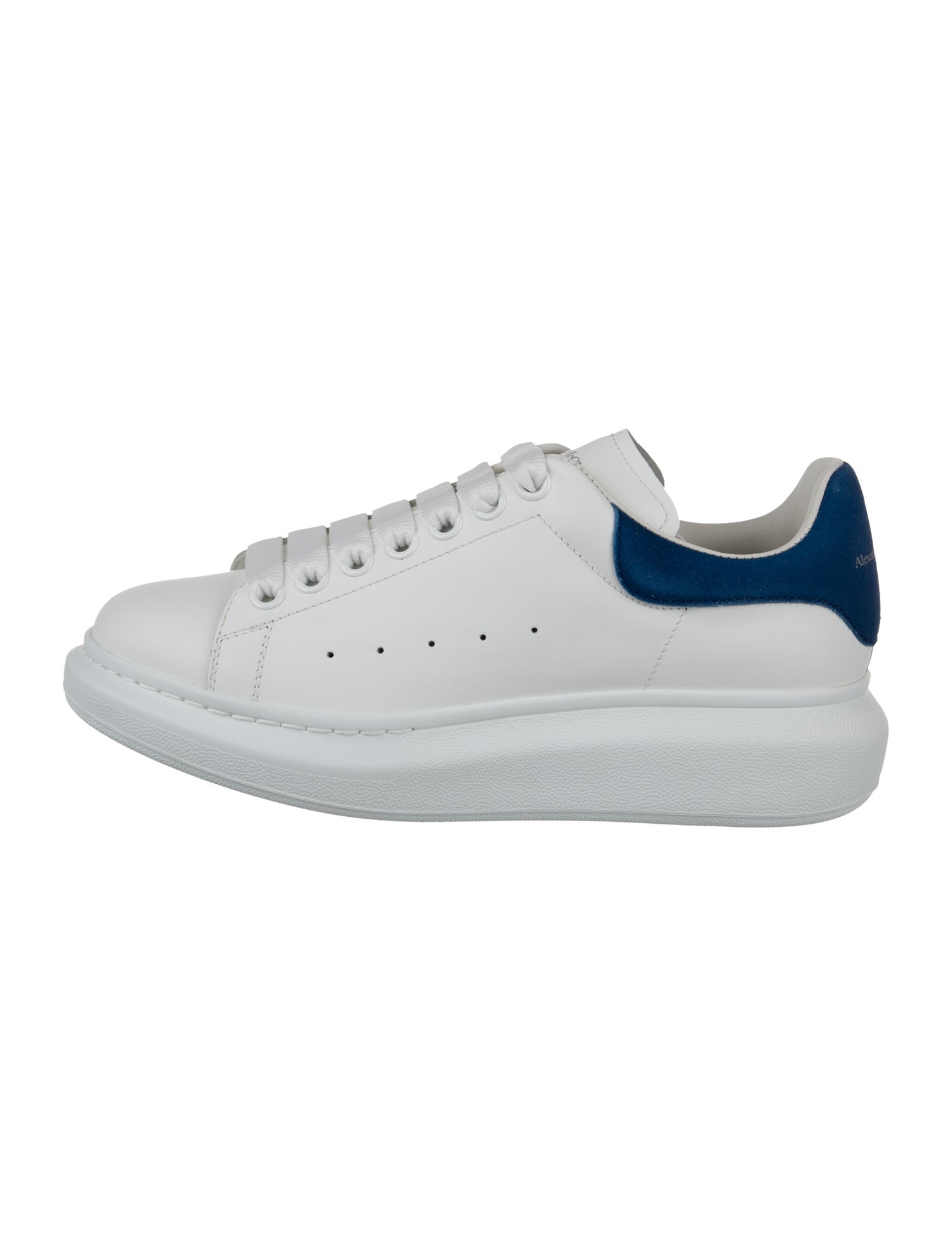 Alexander McQueen Leather Colorblock Pattern Sneakers w/ Tags