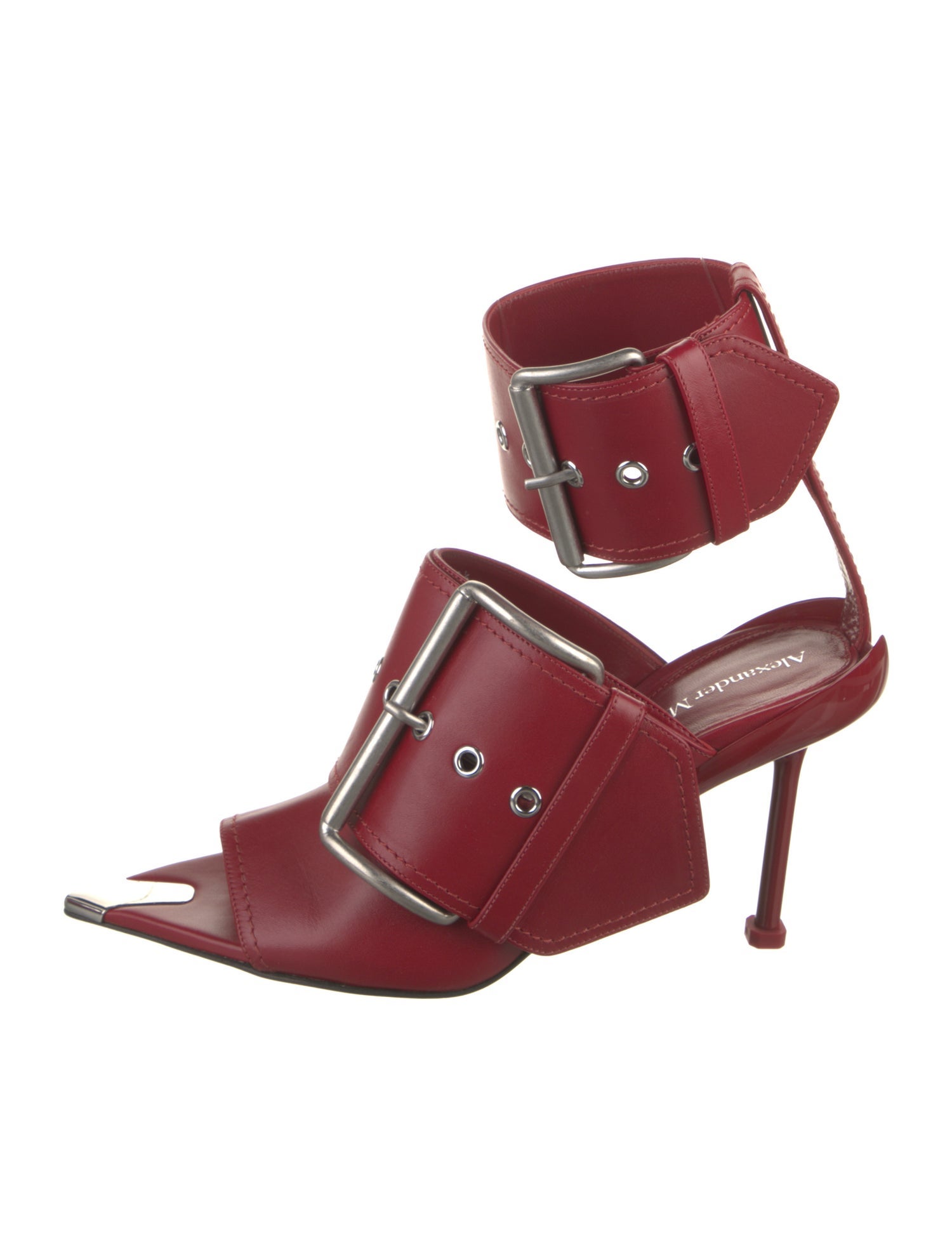 Alexander McQueen Leather D'Orsay Pumps