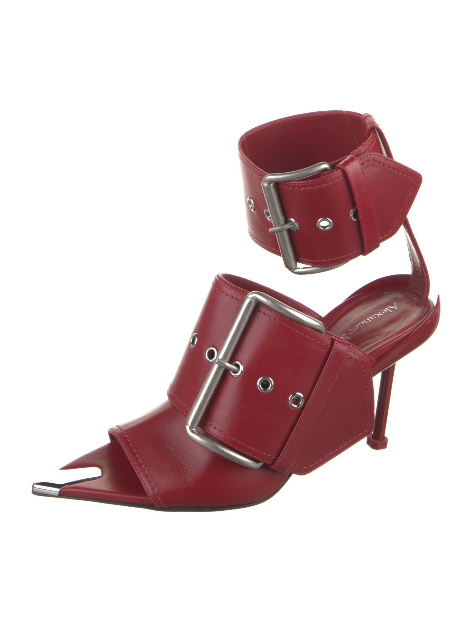 Alexander McQueen Leather D'Orsay Pumps