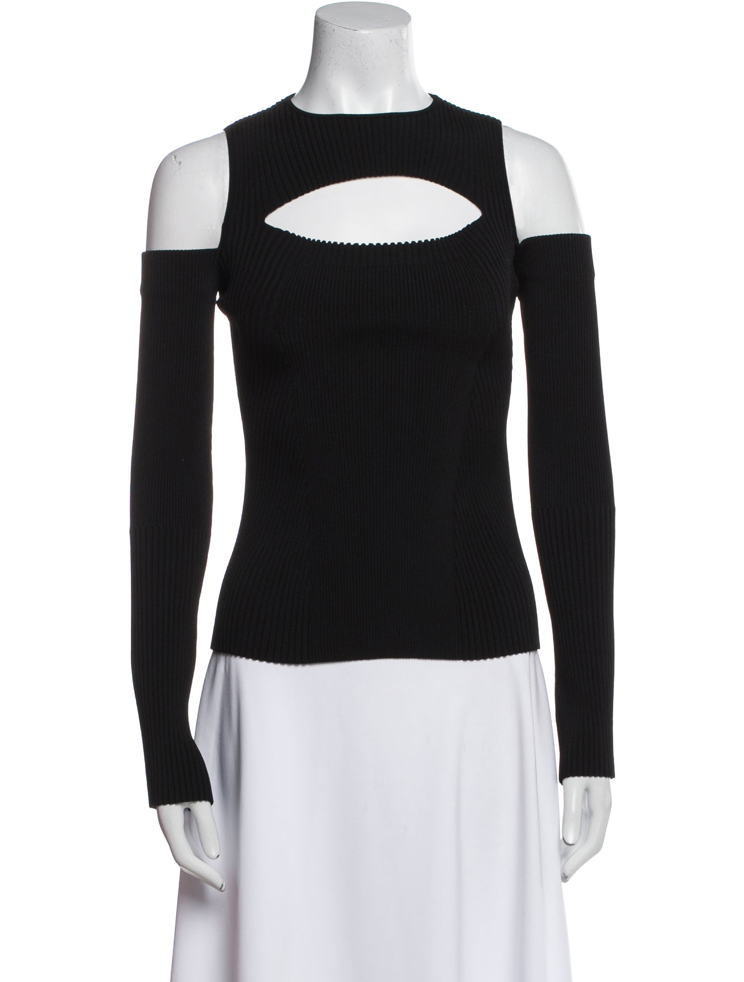 Alexander McQueen Off-The-Shoulder Long Sleeve Top w/ Tags