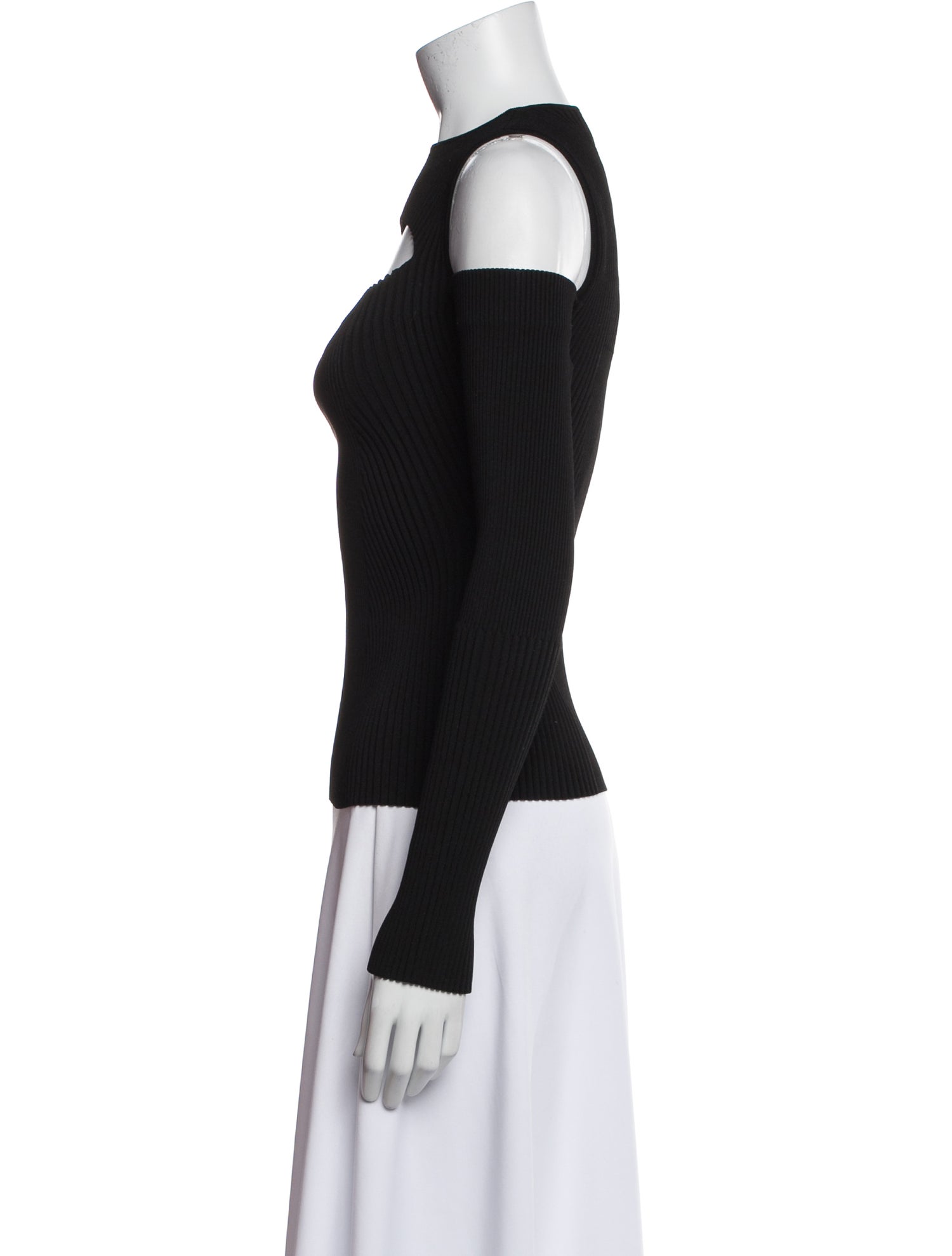 Alexander McQueen Off-The-Shoulder Long Sleeve Top w/ Tags