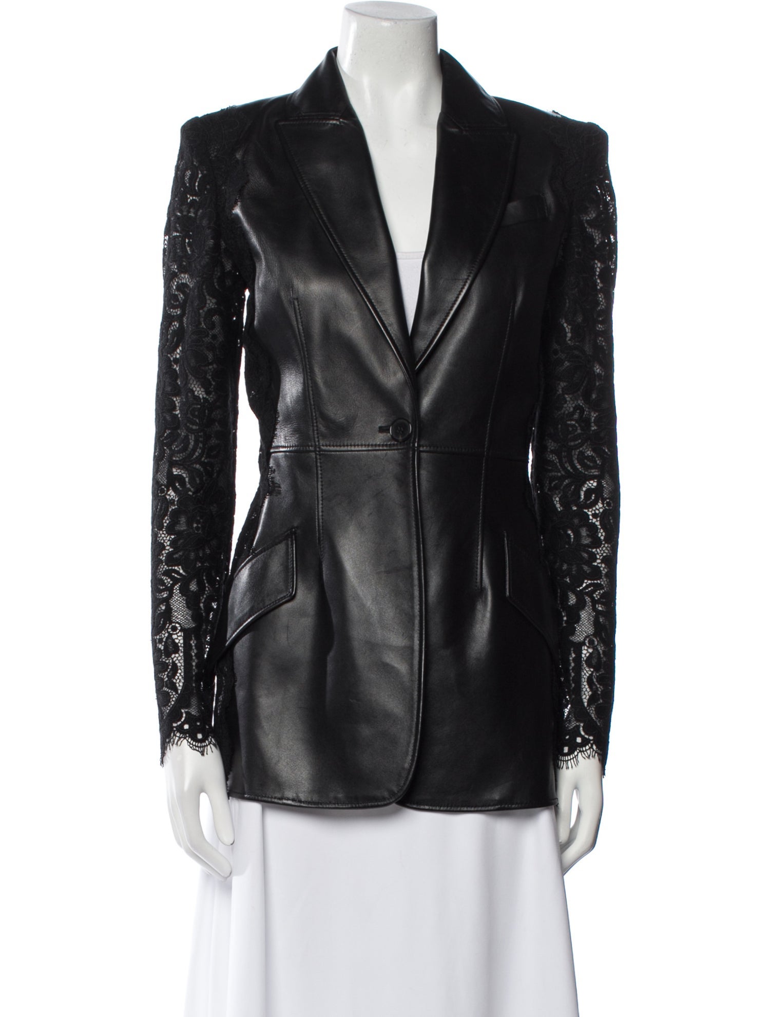Alexander McQueen 2020 Leather Blazer
