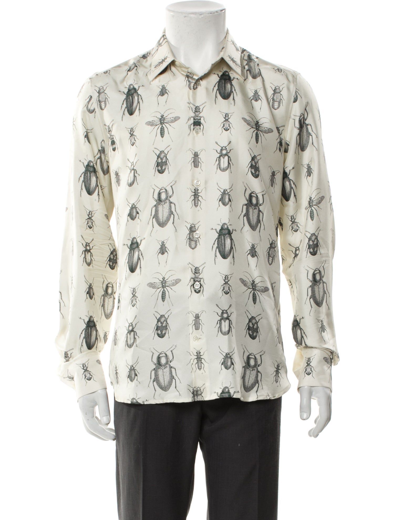 Alexander McQueen Silk Printed Shirt