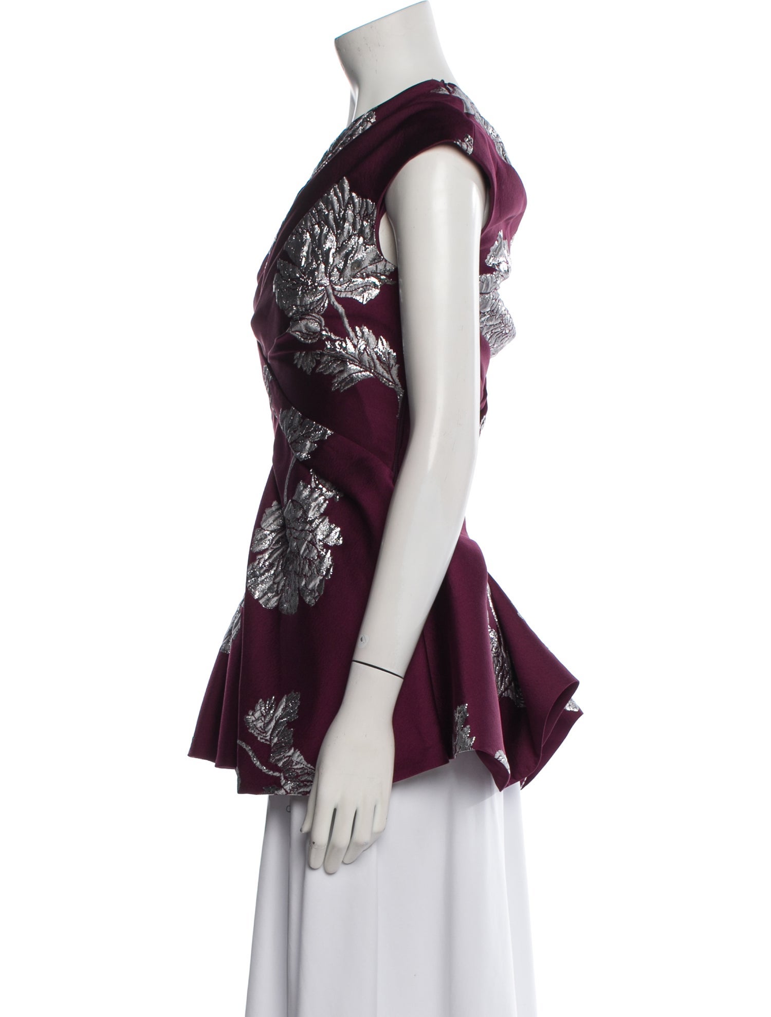 Alexander McQueen 2019 Floral Print Blouse