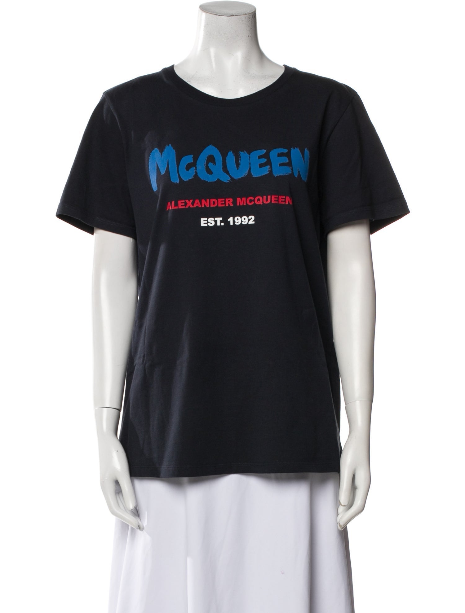 Alexander McQueen Graphic Print Crew Neck T-Shirt