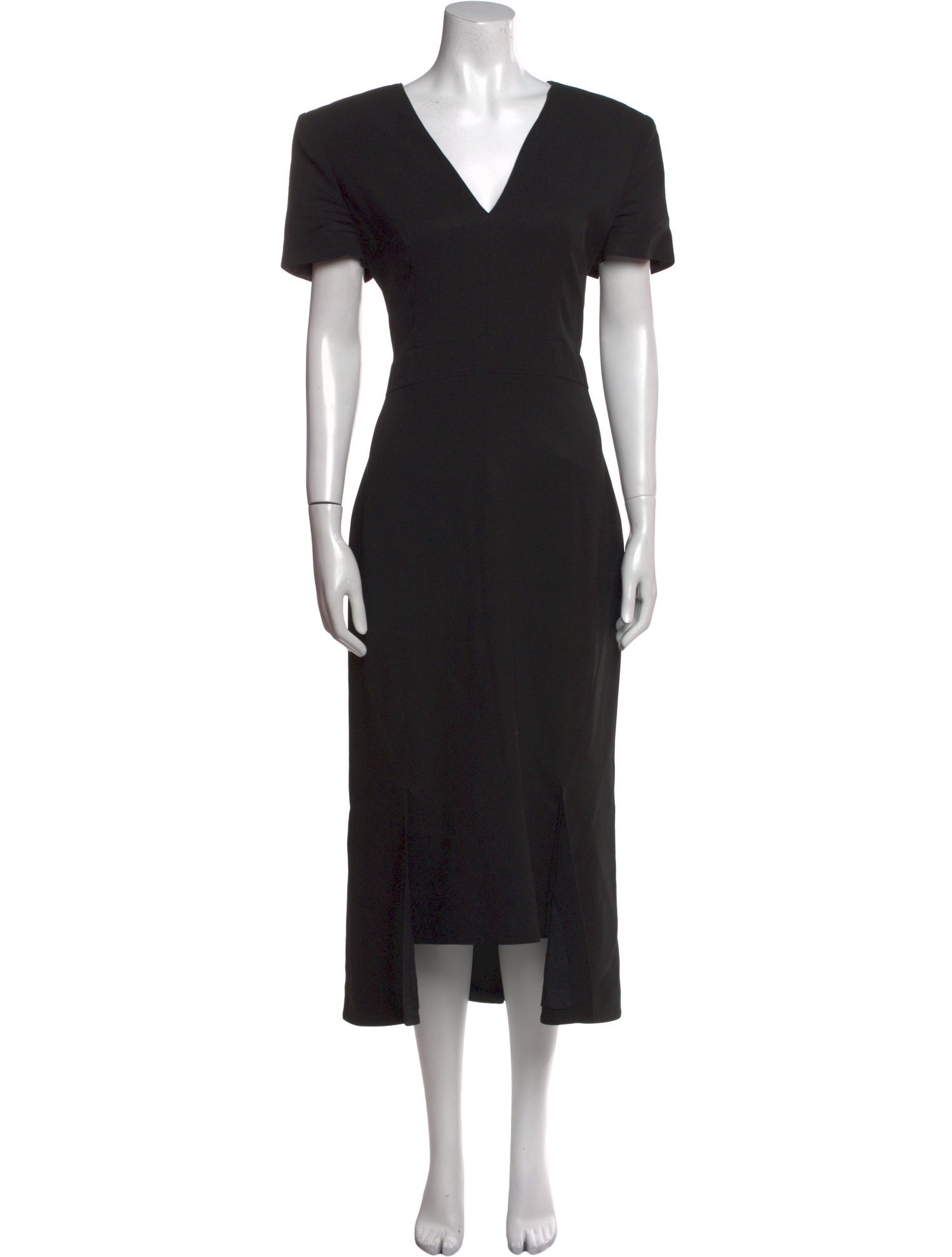 Alexander McQueen V-Neck Midi Length Dress