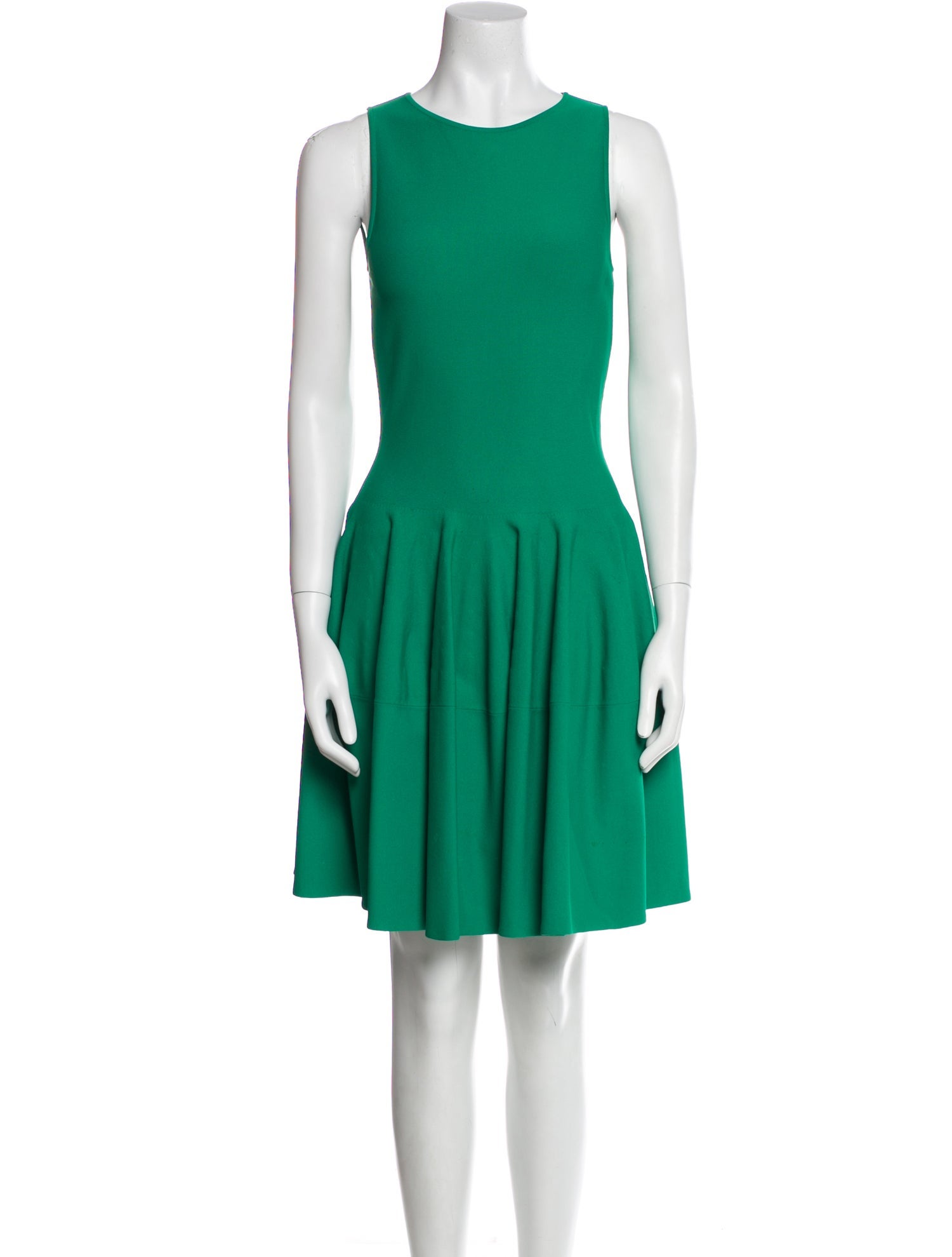 Alexander McQueen Crew Neck Mini Dress