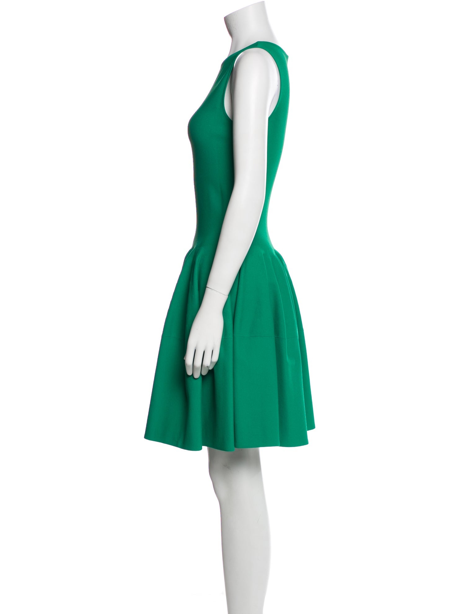 Alexander McQueen Crew Neck Mini Dress