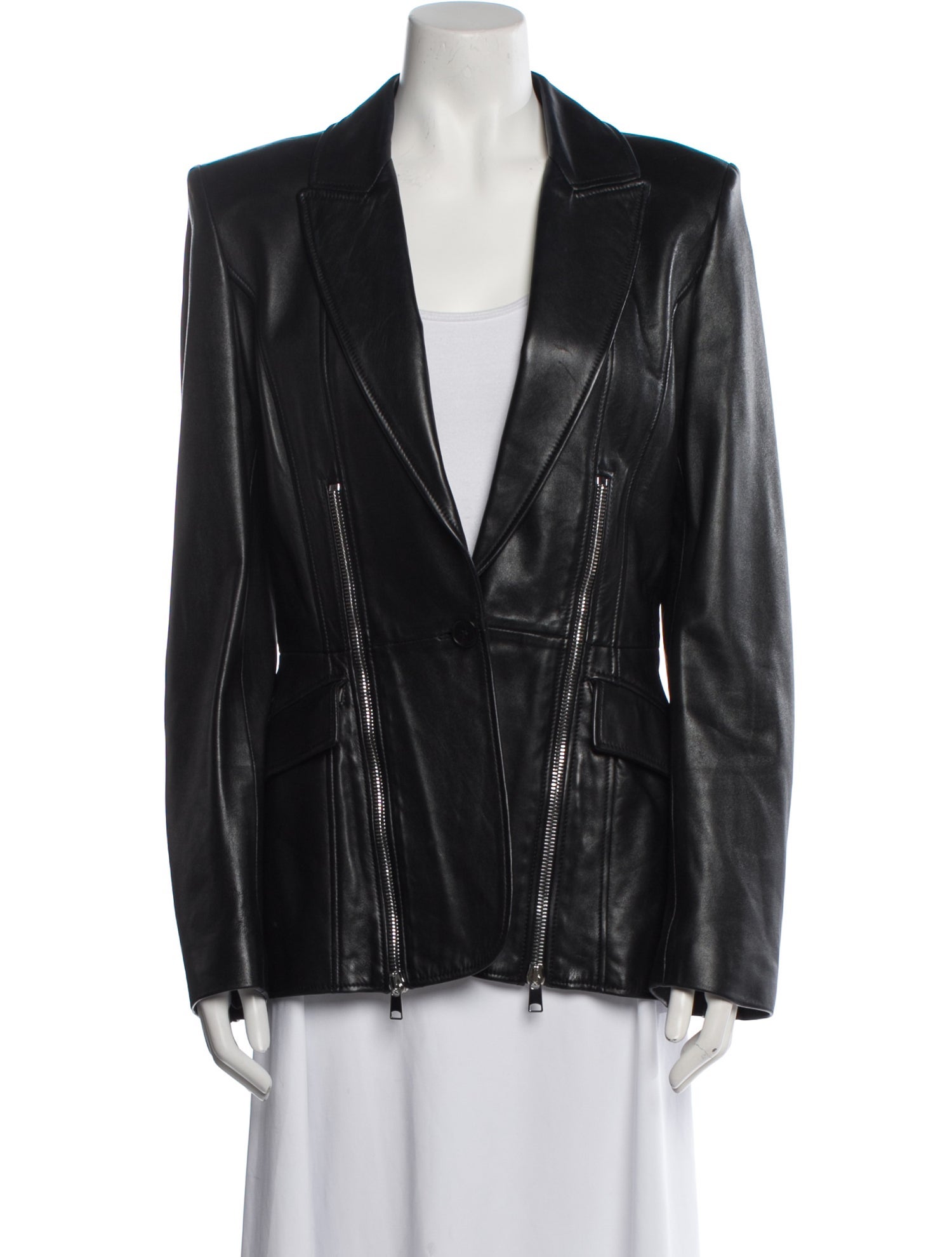 Alexander McQueen Leather Blazer