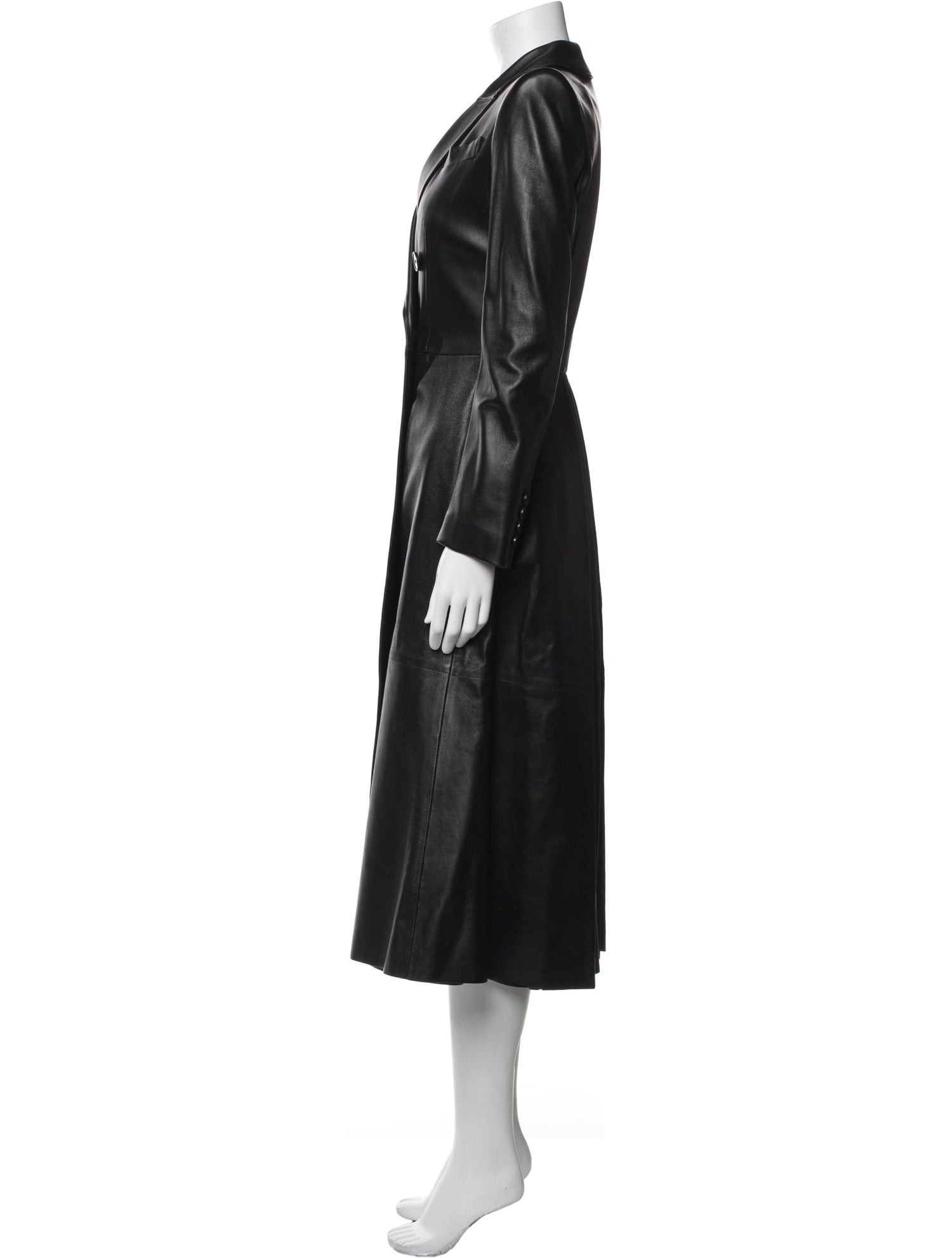 Alexander McQueen Lamb Leather Trench Coat