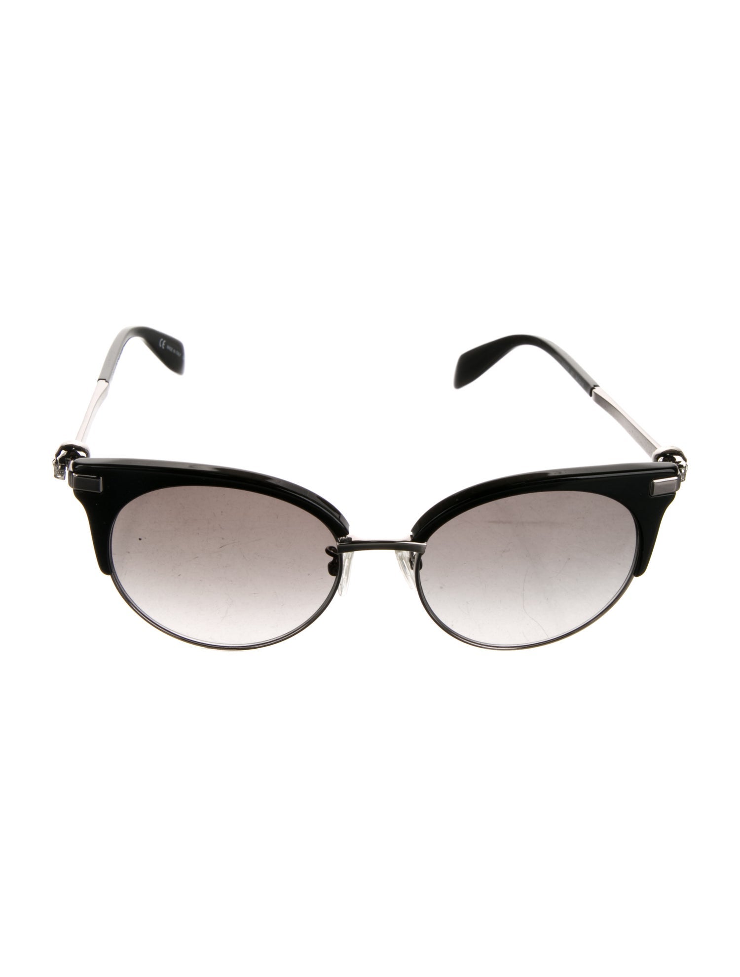 Alexander McQueen Skull Cat-Eye Sunglasses