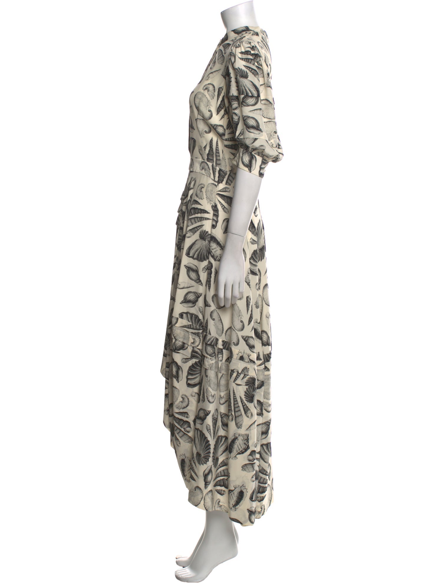 Alexander McQueen Silk Long Dress
