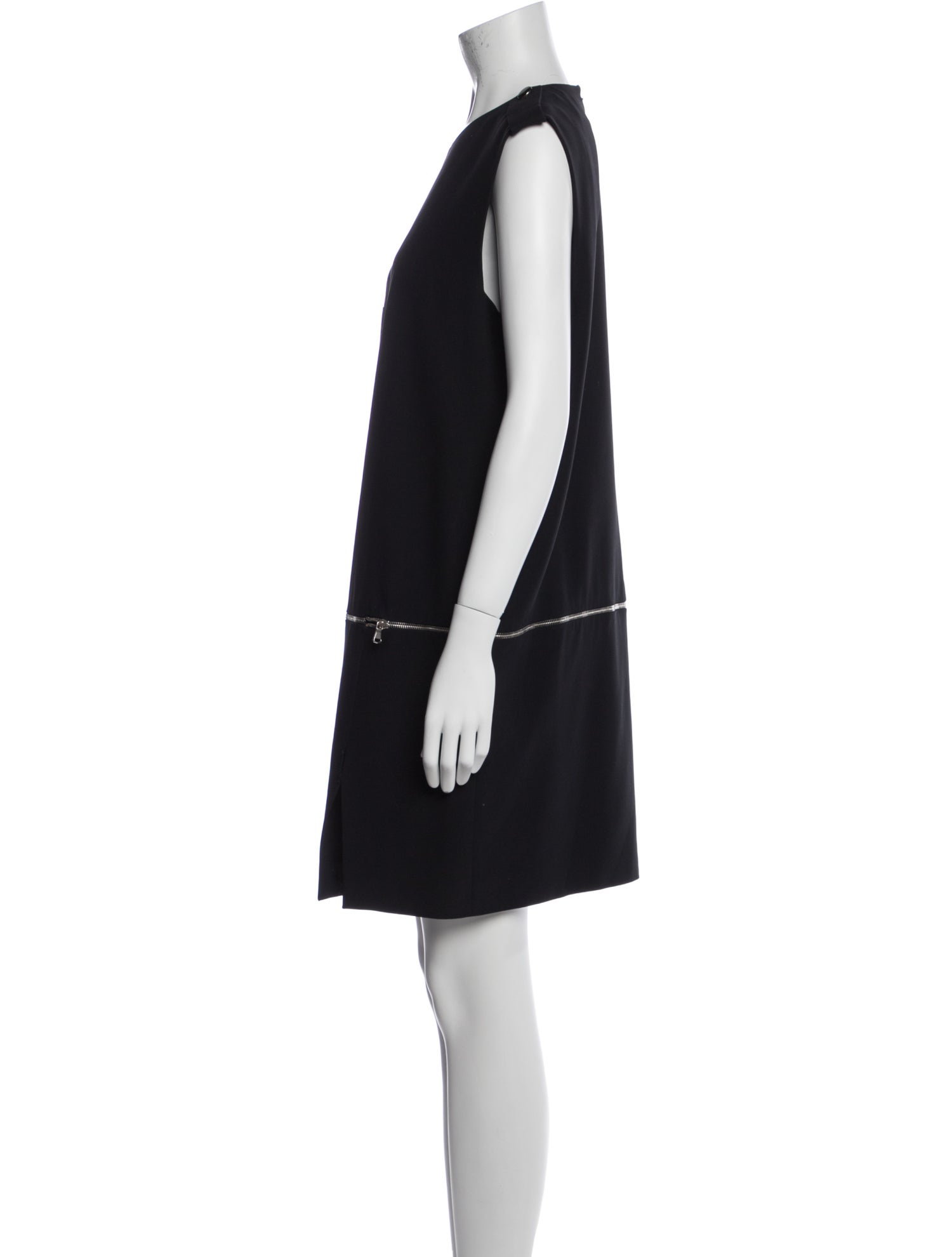 Alexander McQueen Crew Neck Mini Dress